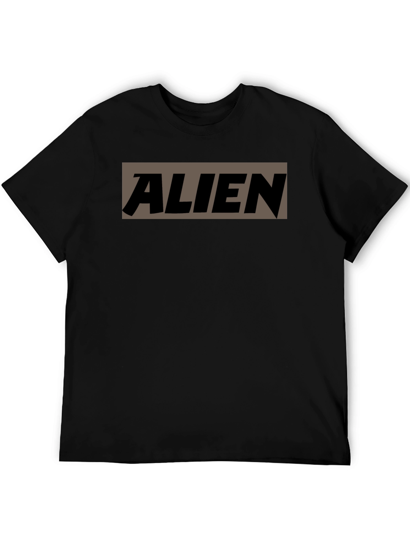 ALIEN Graphic Print Mens Black T-Shirt