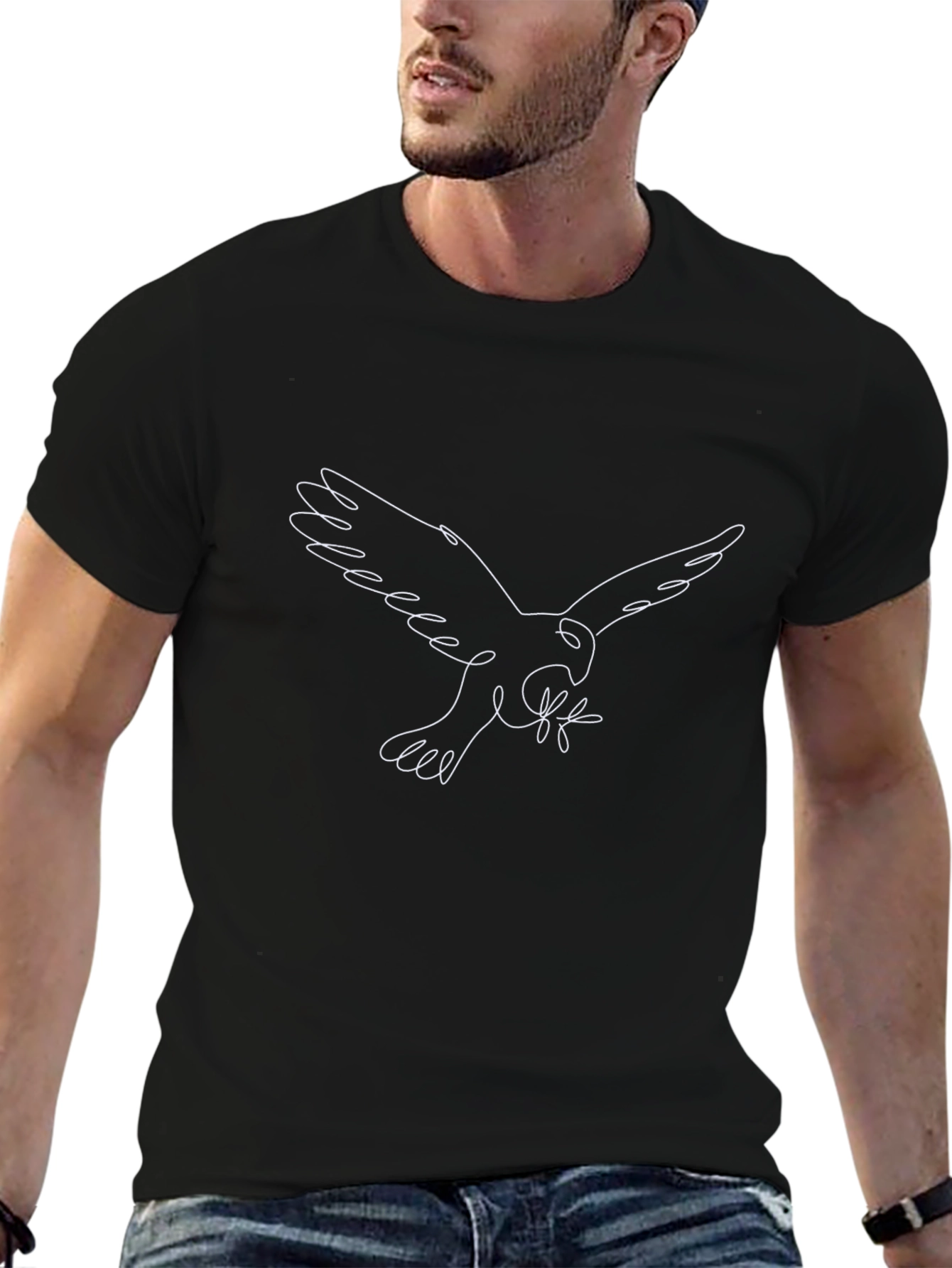 Minimalist Dove Graphic Tee