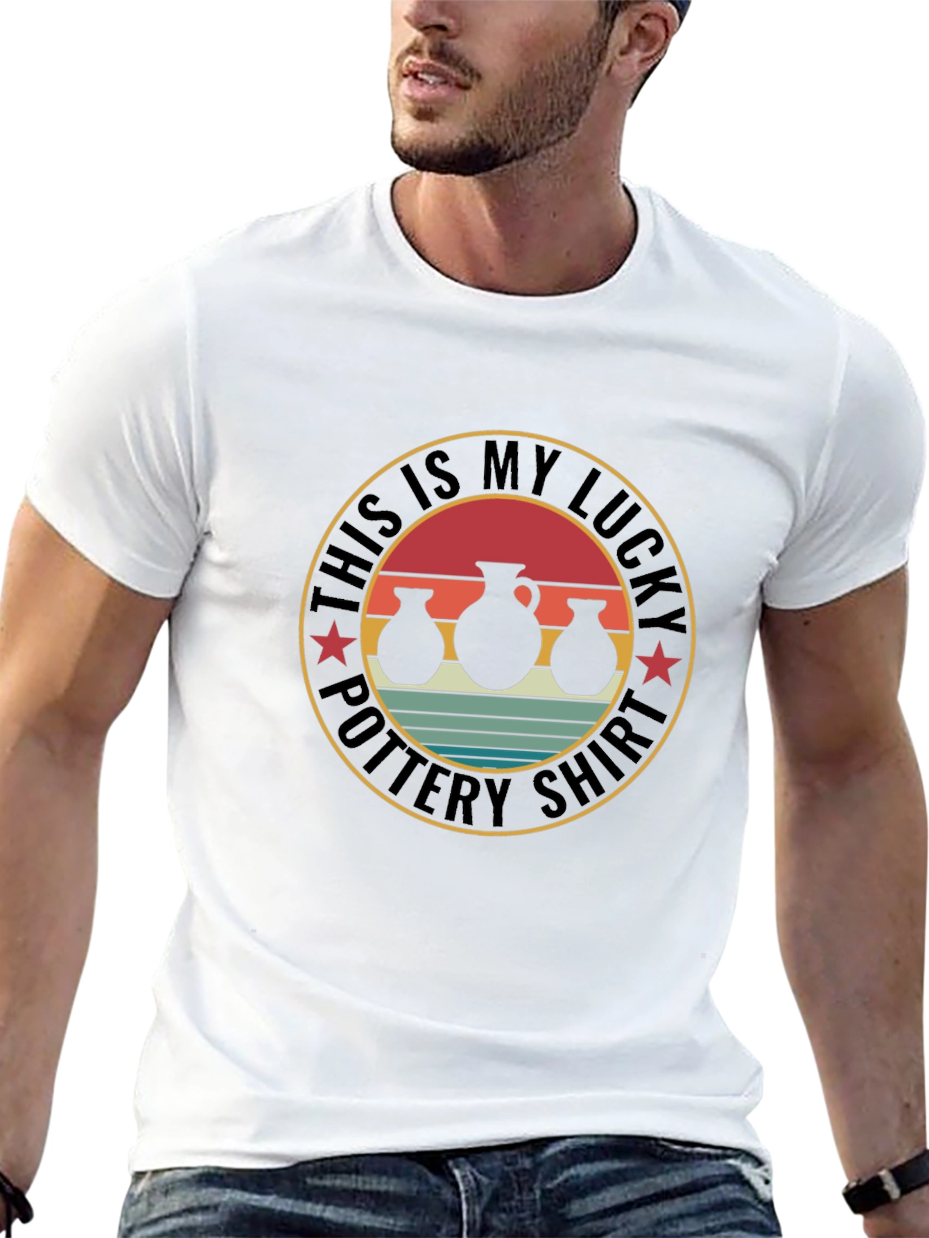 Lucky Pottery Shirt - Black Graphic Tee