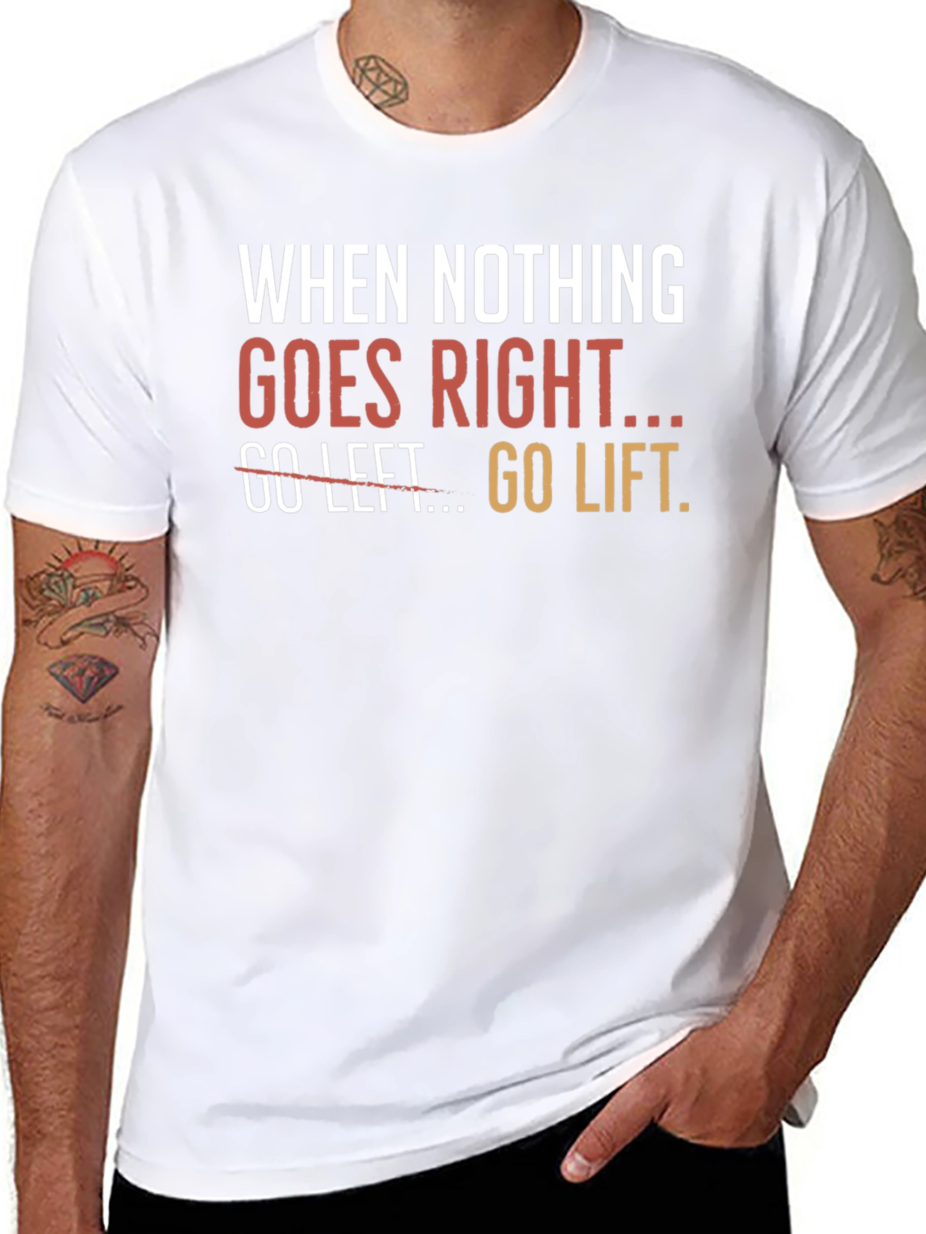 Go Lift Graphic T-Shirt - Motivational Workout Tee