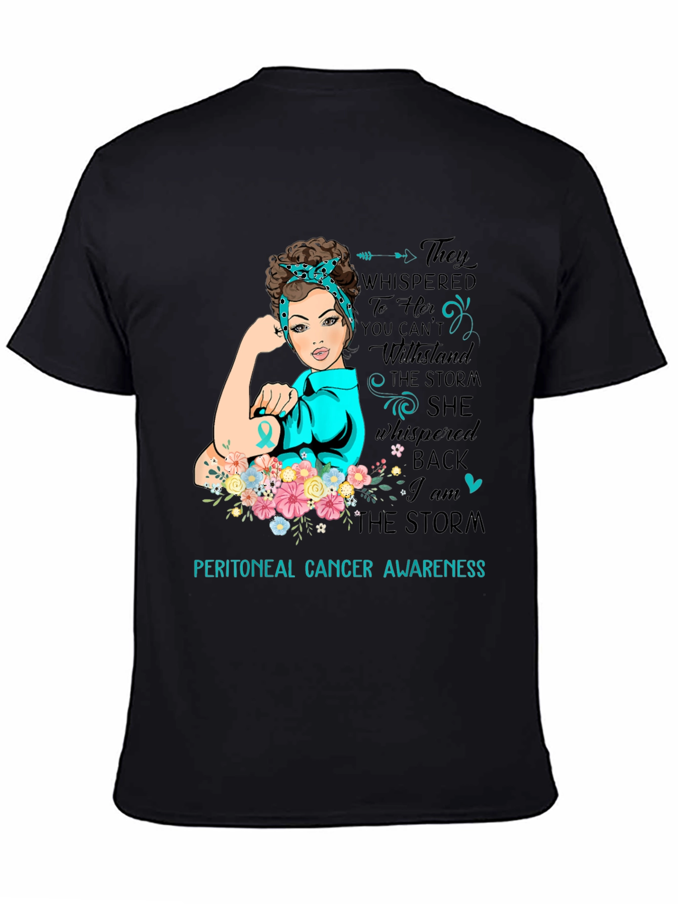 Peritoneal Cancer Awareness T-Shirt - They Whispered