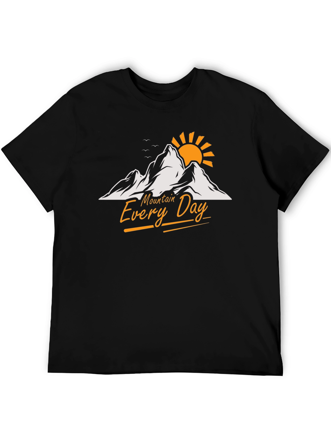 Mountain Every Day Graphic T-Shirt - Black