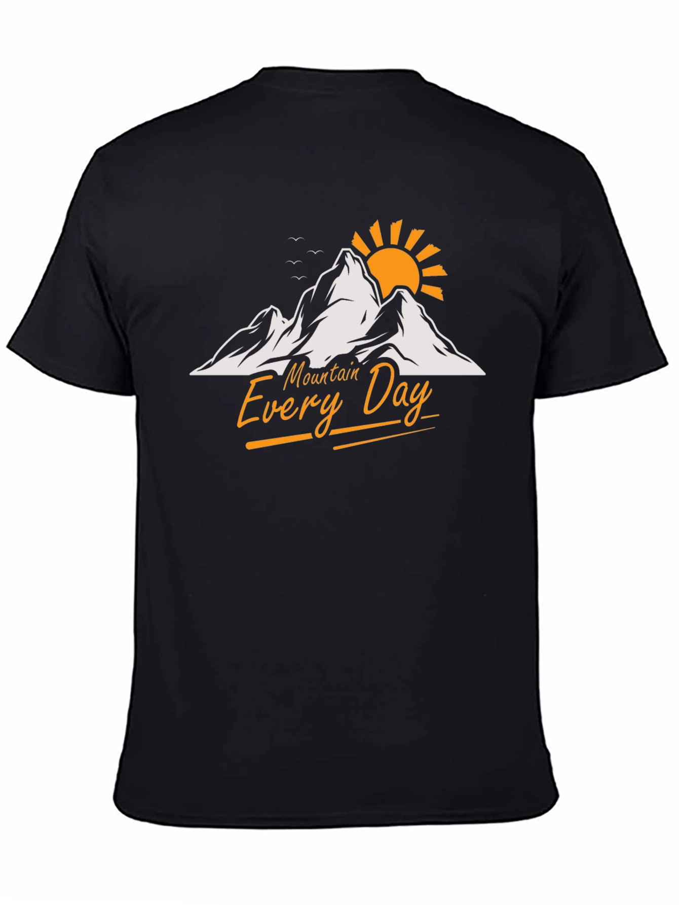 Mountain Every Day Graphic T-Shirt - Black