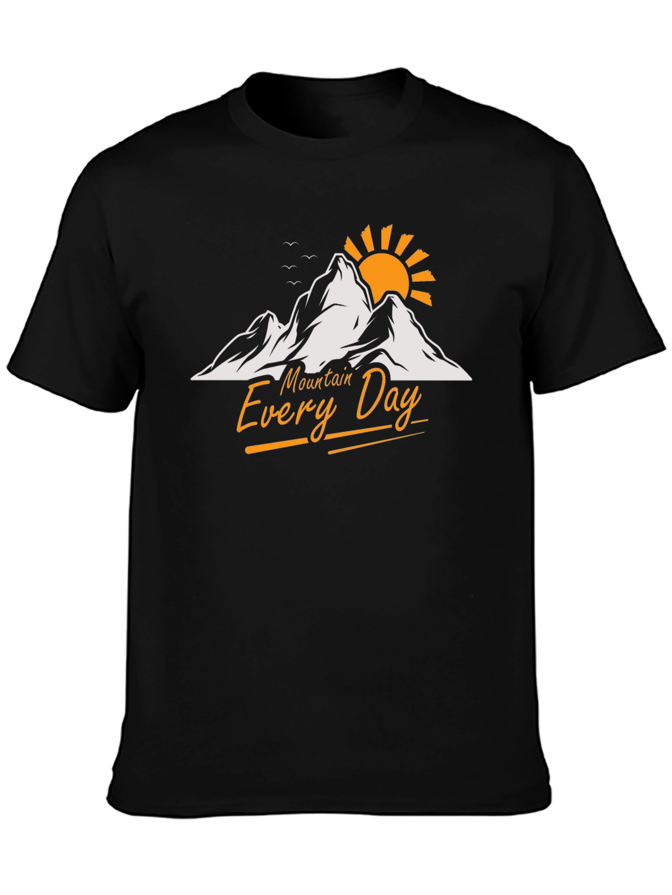 Mountain Every Day Graphic T-Shirt - Black
