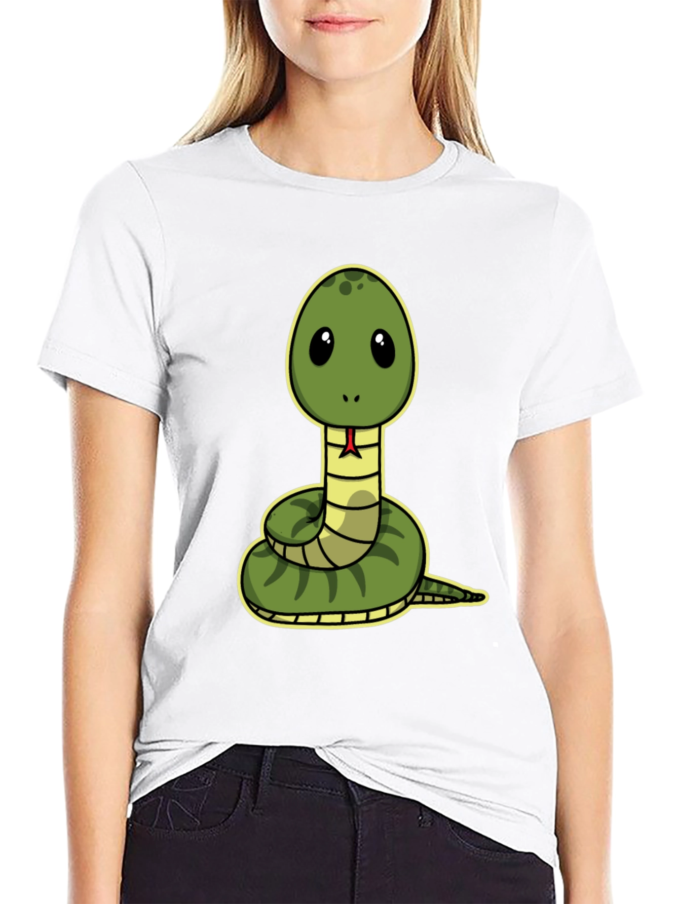 Cute Snake Graphic Tee - Fun Reptile T-Shirt