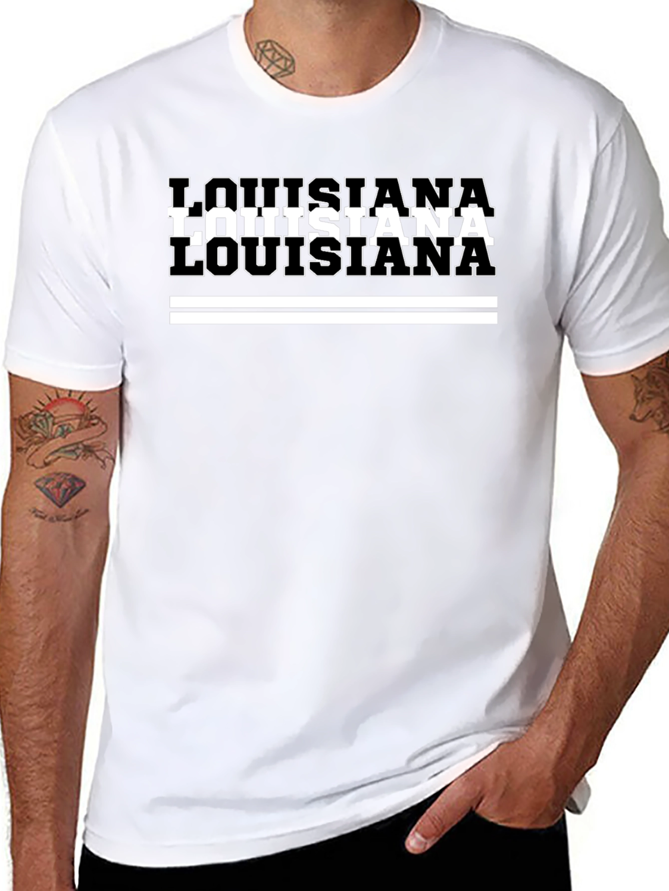 Louisiana Graphic Tee - Classic Black T-Shirt