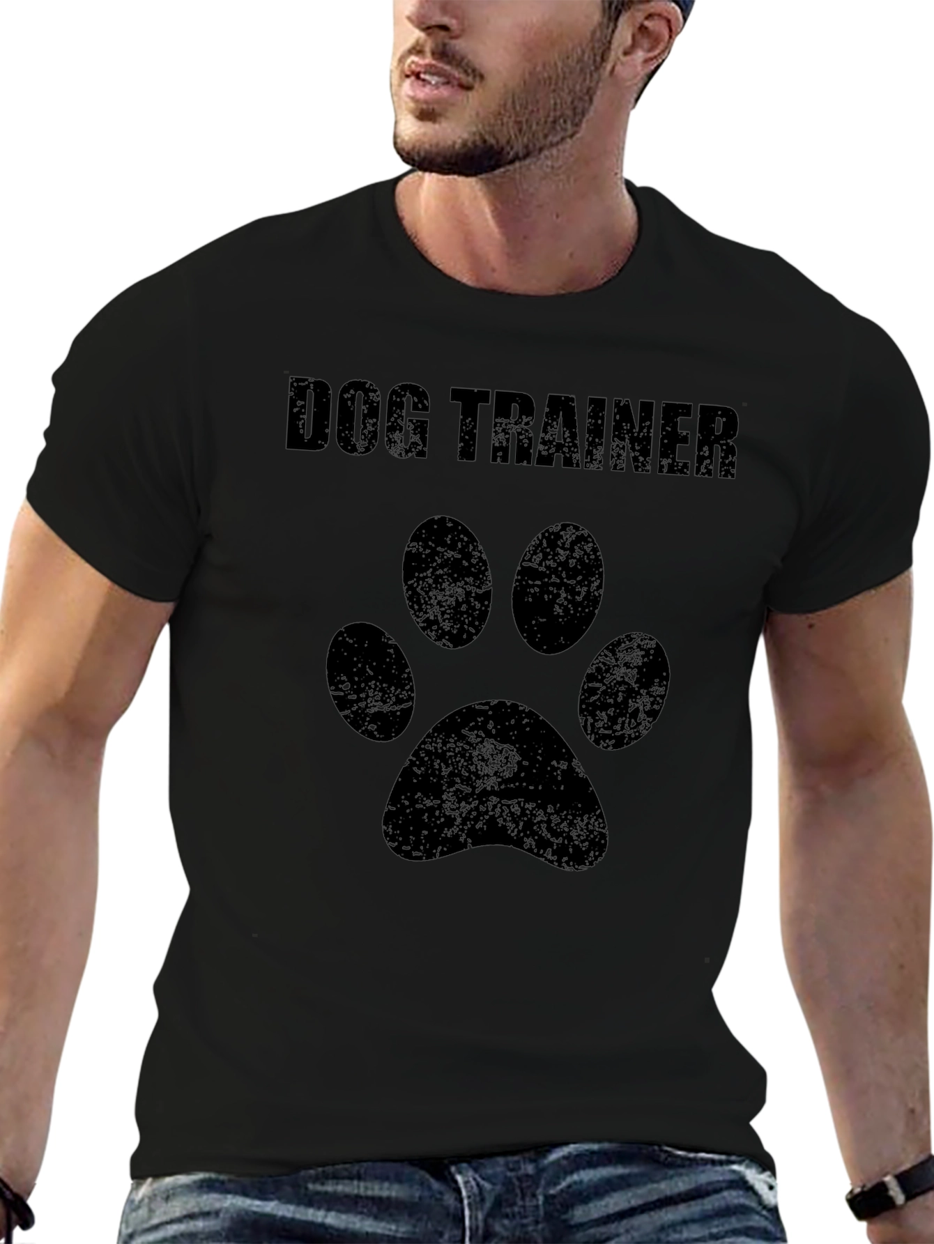 Dog Trainer Paw Print T-Shirt