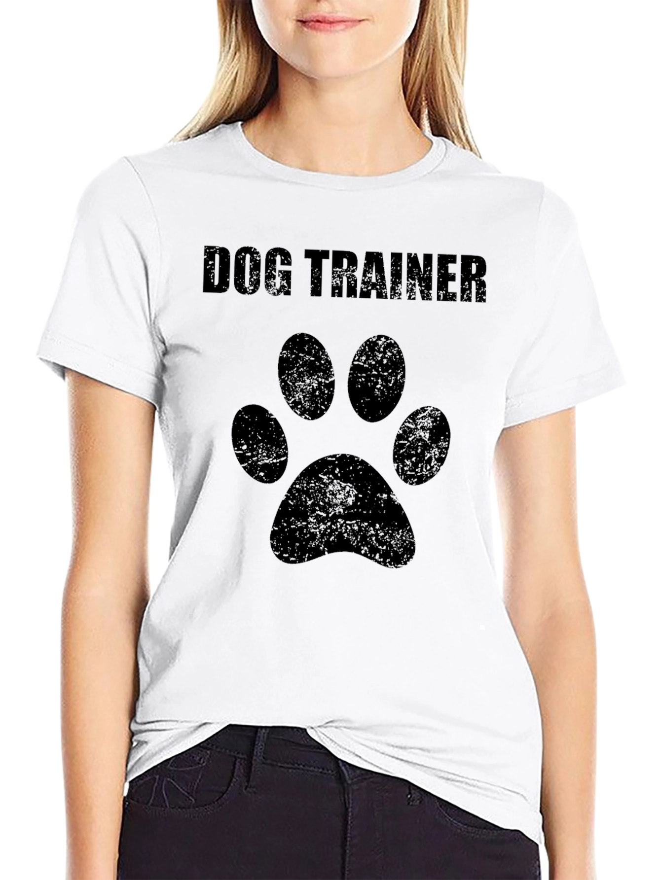 Dog Trainer Paw Print T-Shirt