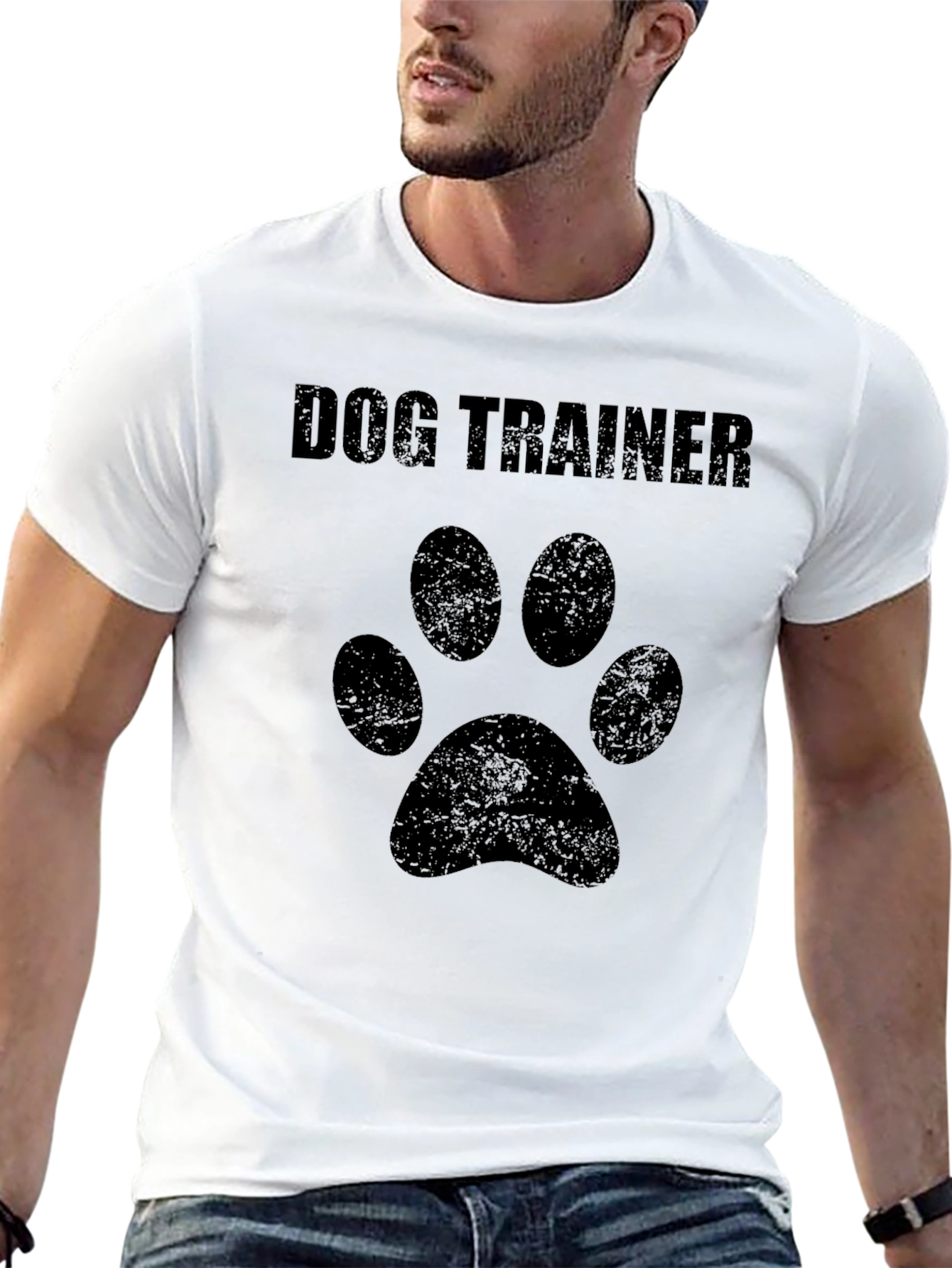 Dog Trainer Paw Print T-Shirt