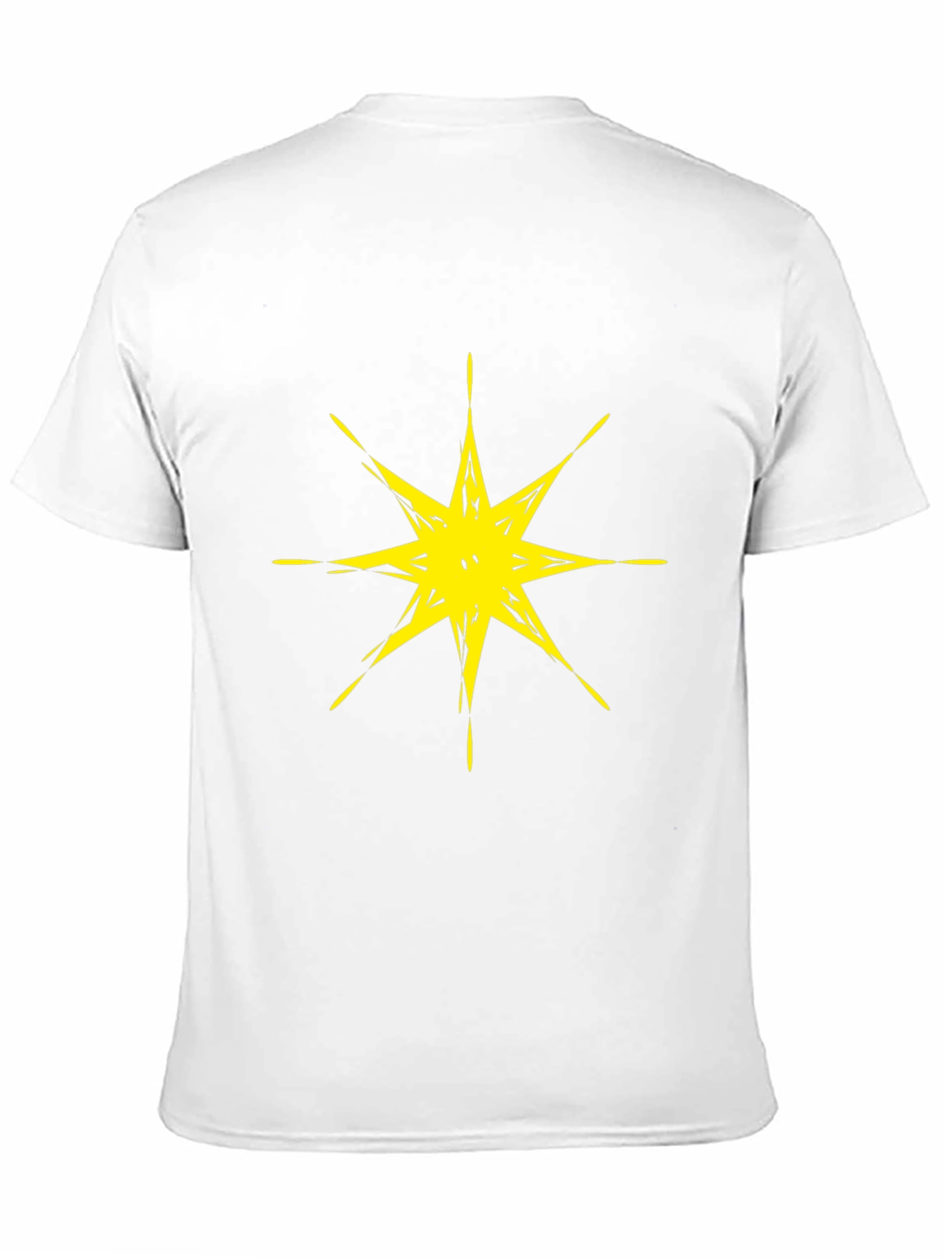 Abstract Star Graphic Black T-Shirt