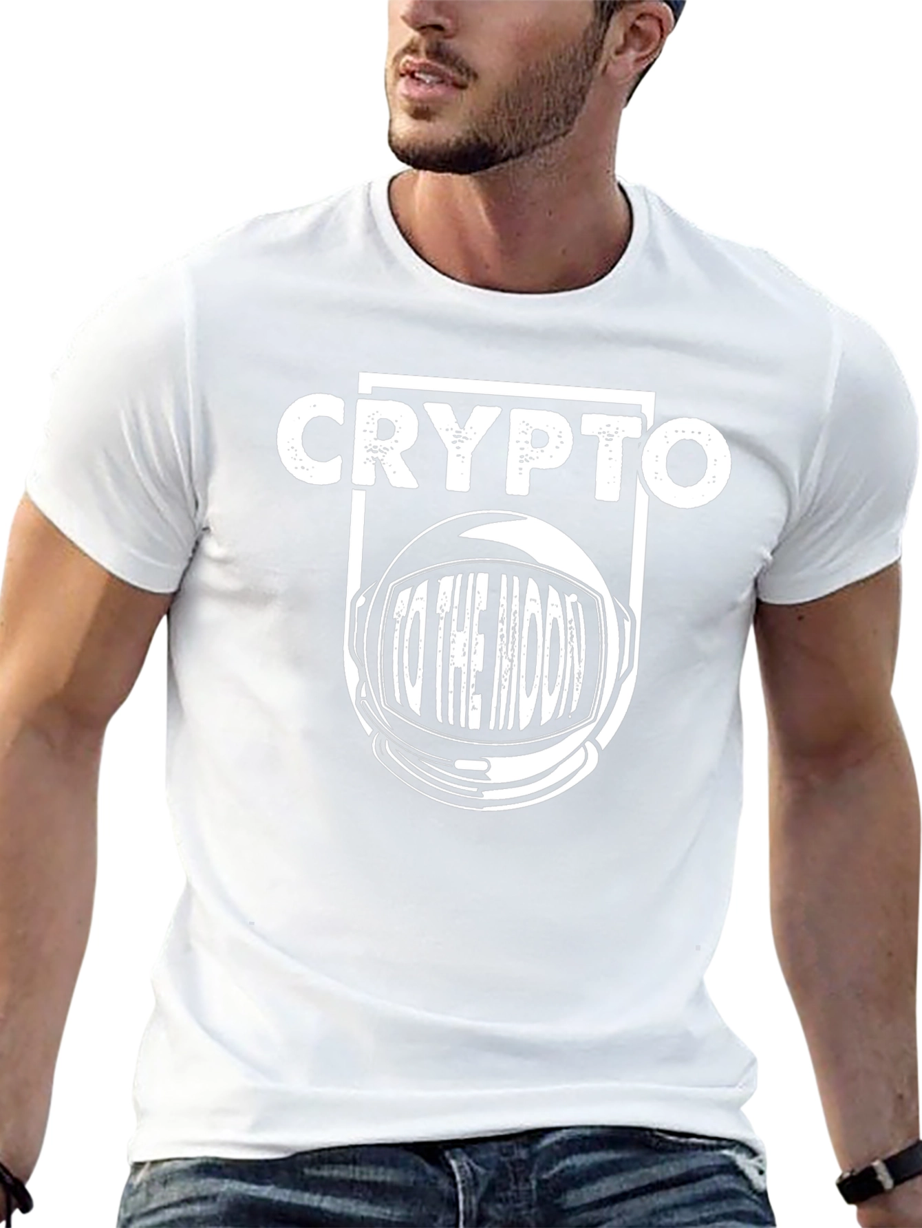 Crypto To The Moon Graphic Tee