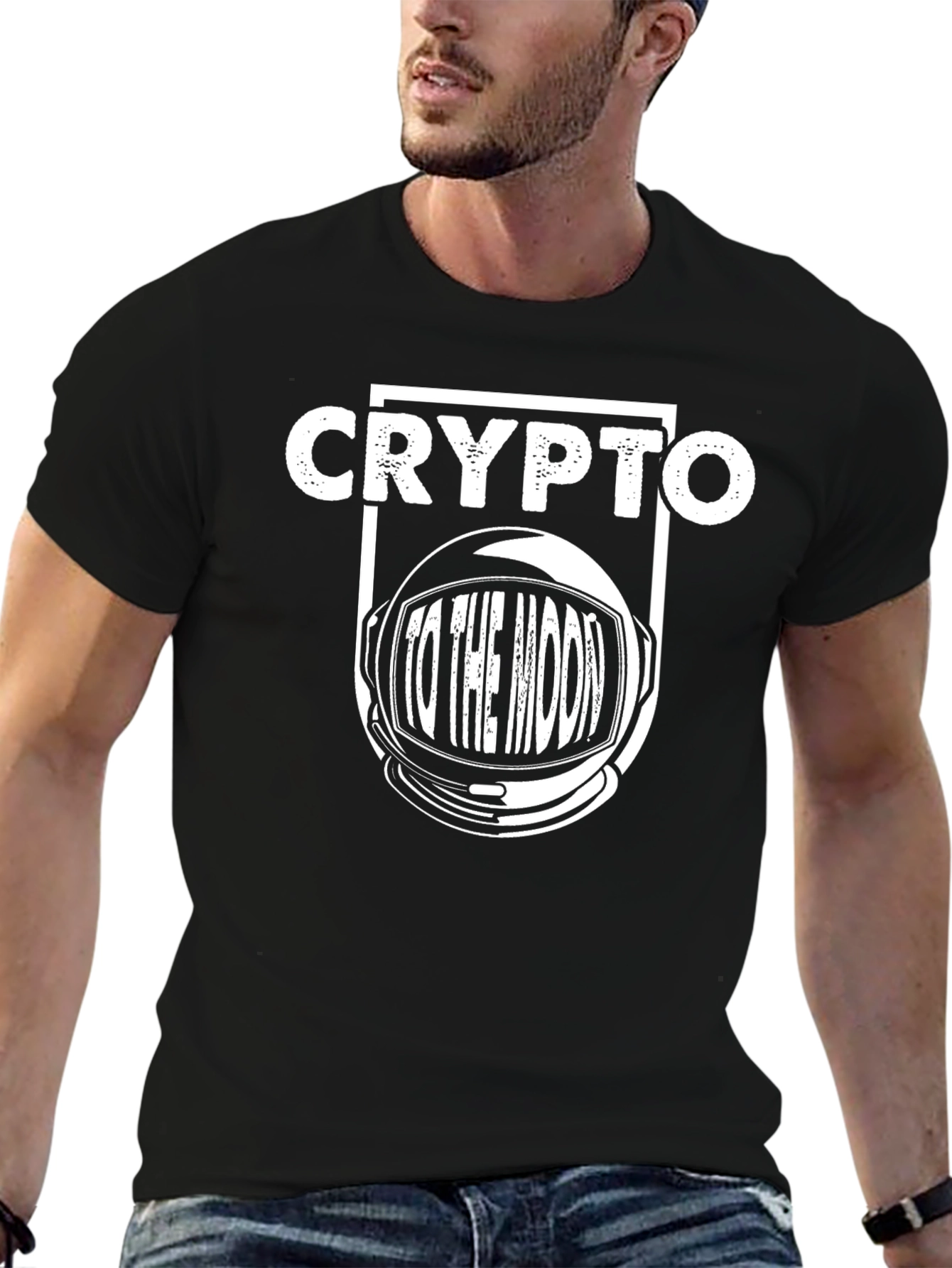 Crypto To The Moon Graphic Tee