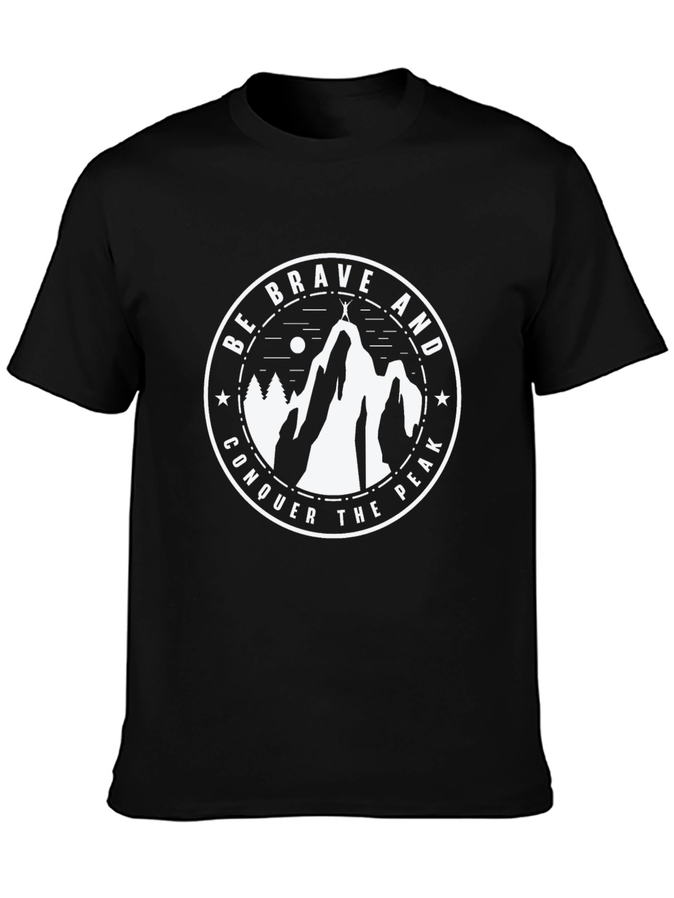 Brave Peak Conquer T-Shirt | Mountain Adventure Tee