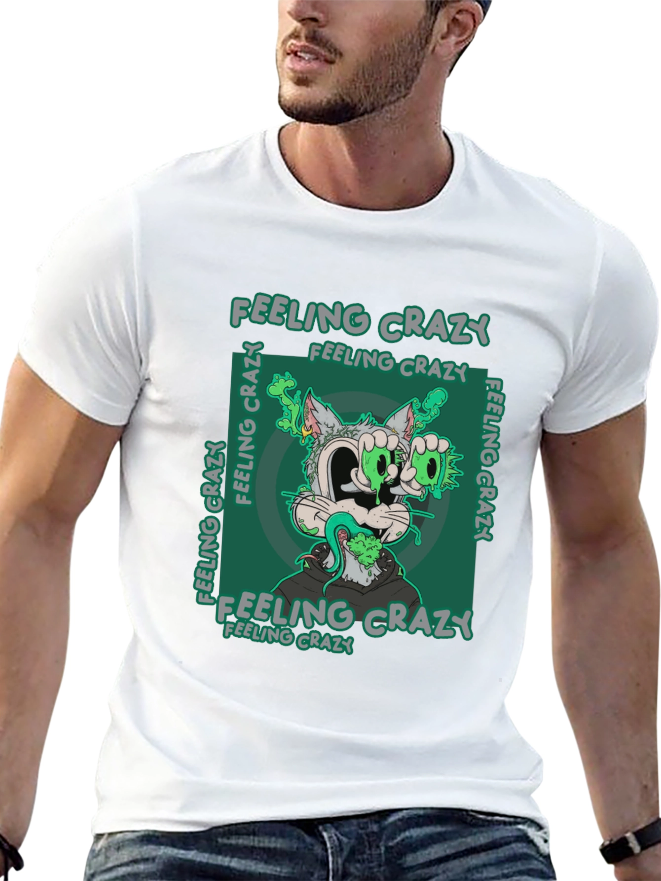 Feeling Crazy T-Shirt - Graphic Tee