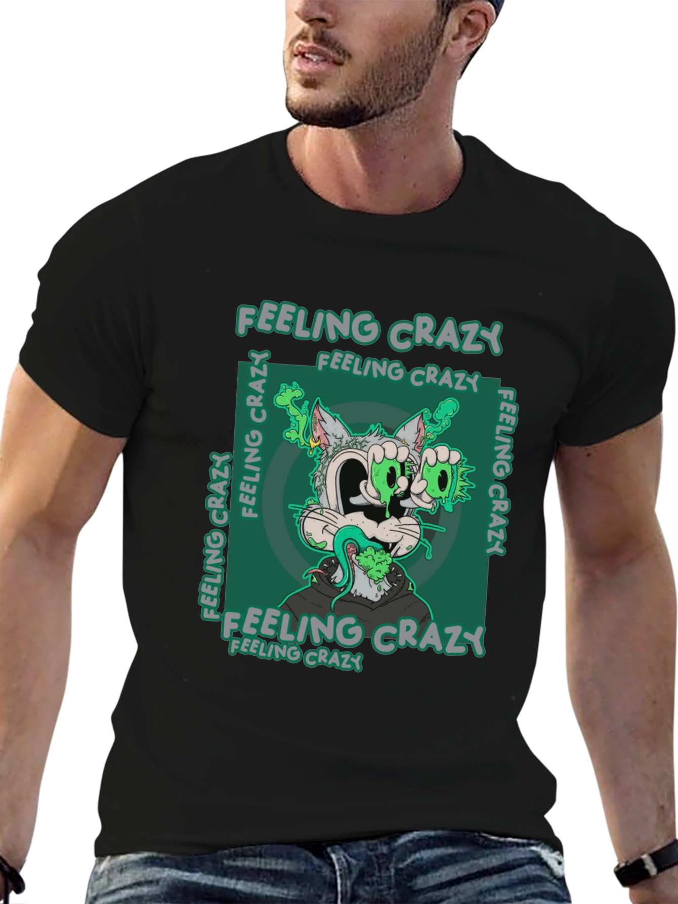 Feeling Crazy T-Shirt - Graphic Tee