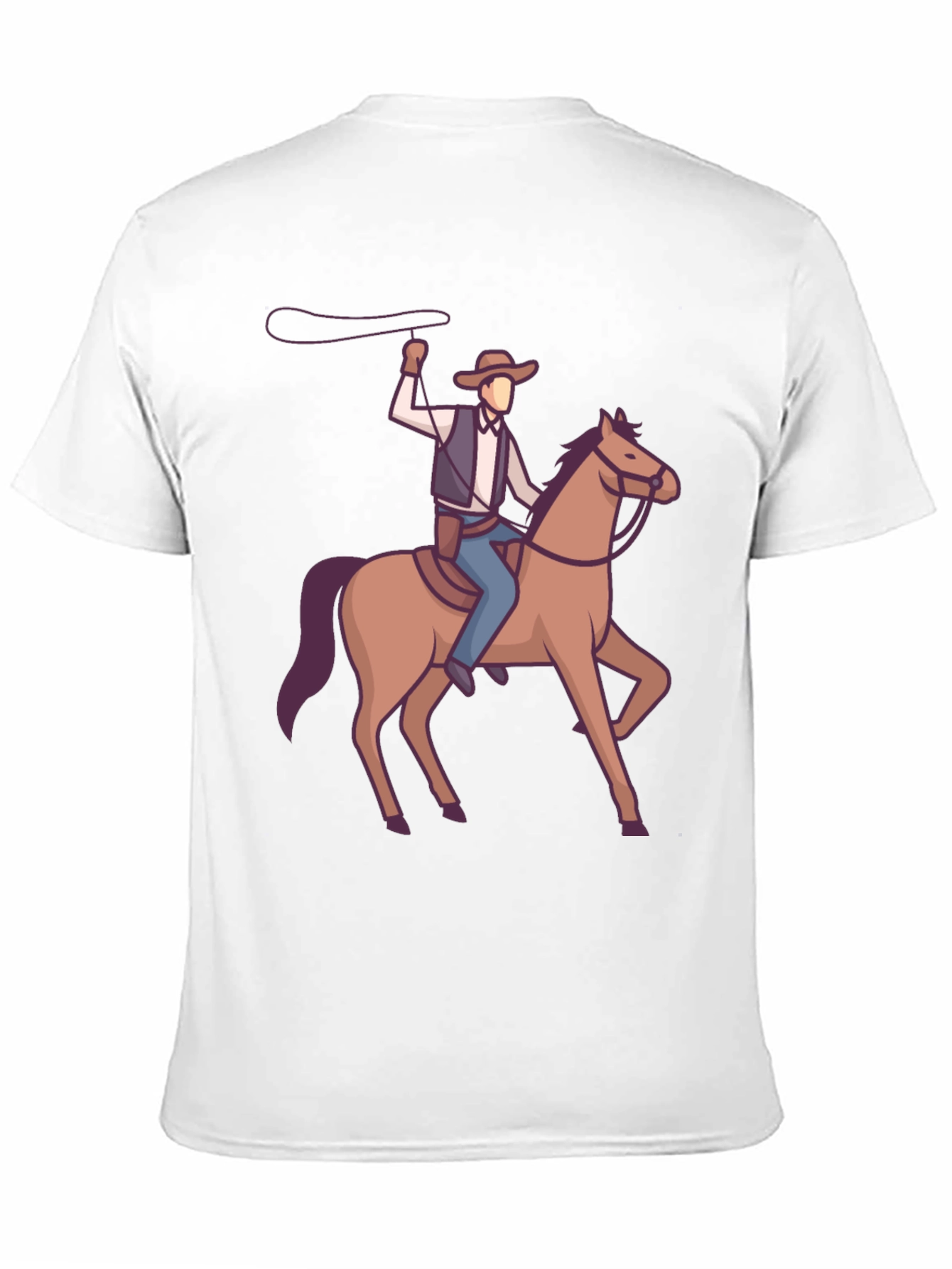 Cowboy on Horseback Graphic T-Shirt