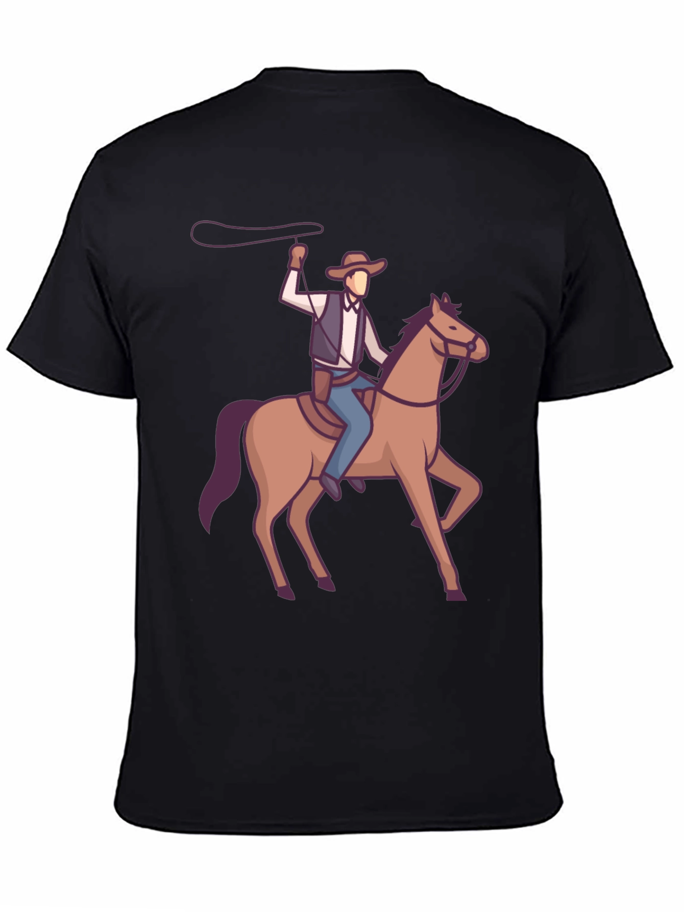 Cowboy on Horseback Graphic T-Shirt