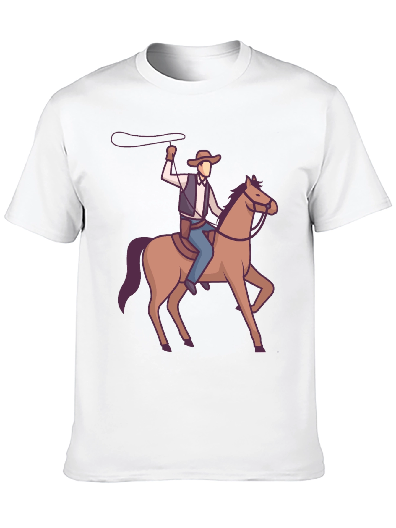 Cowboy on Horseback Graphic T-Shirt