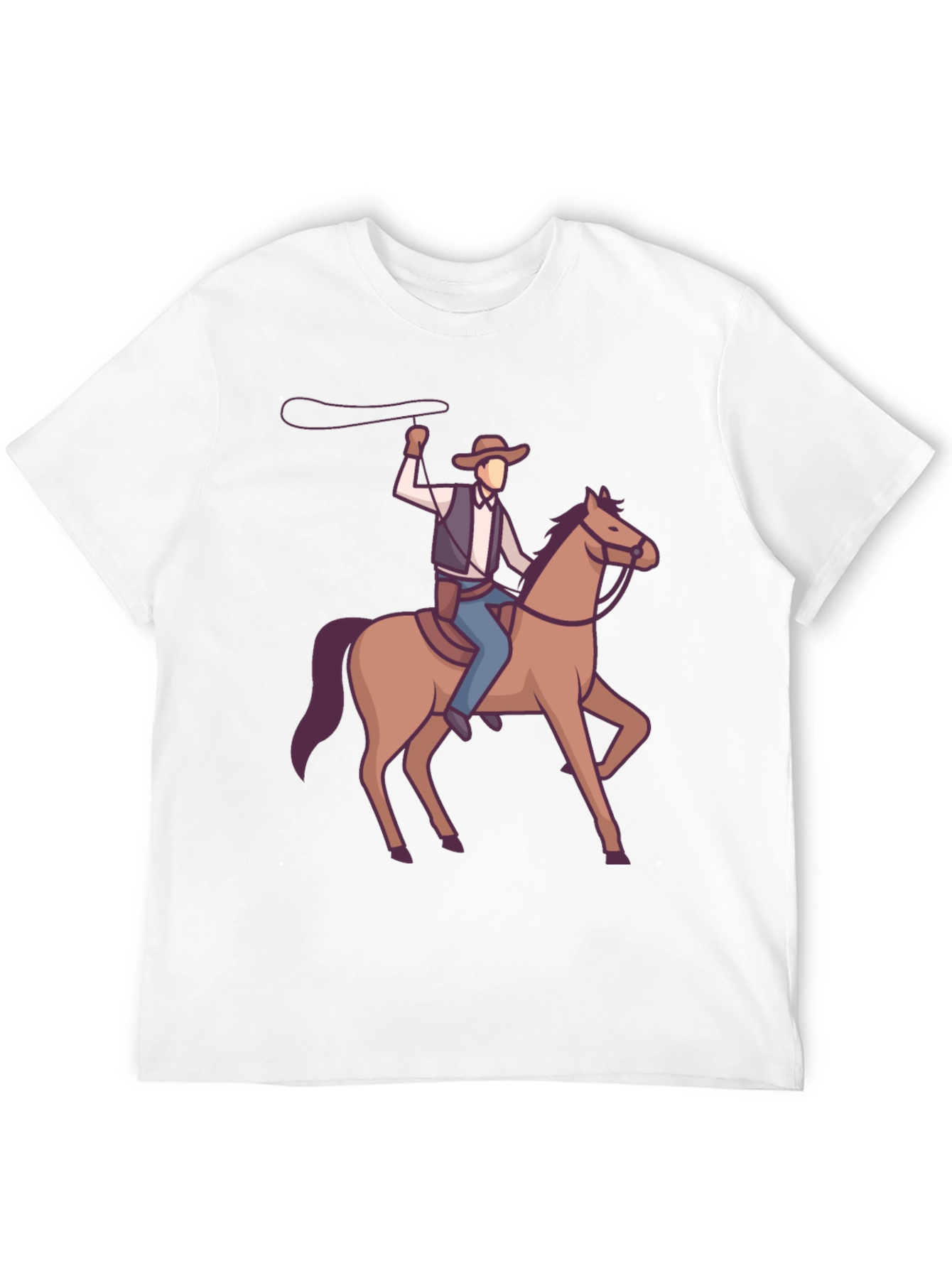 Cowboy on Horseback Graphic T-Shirt