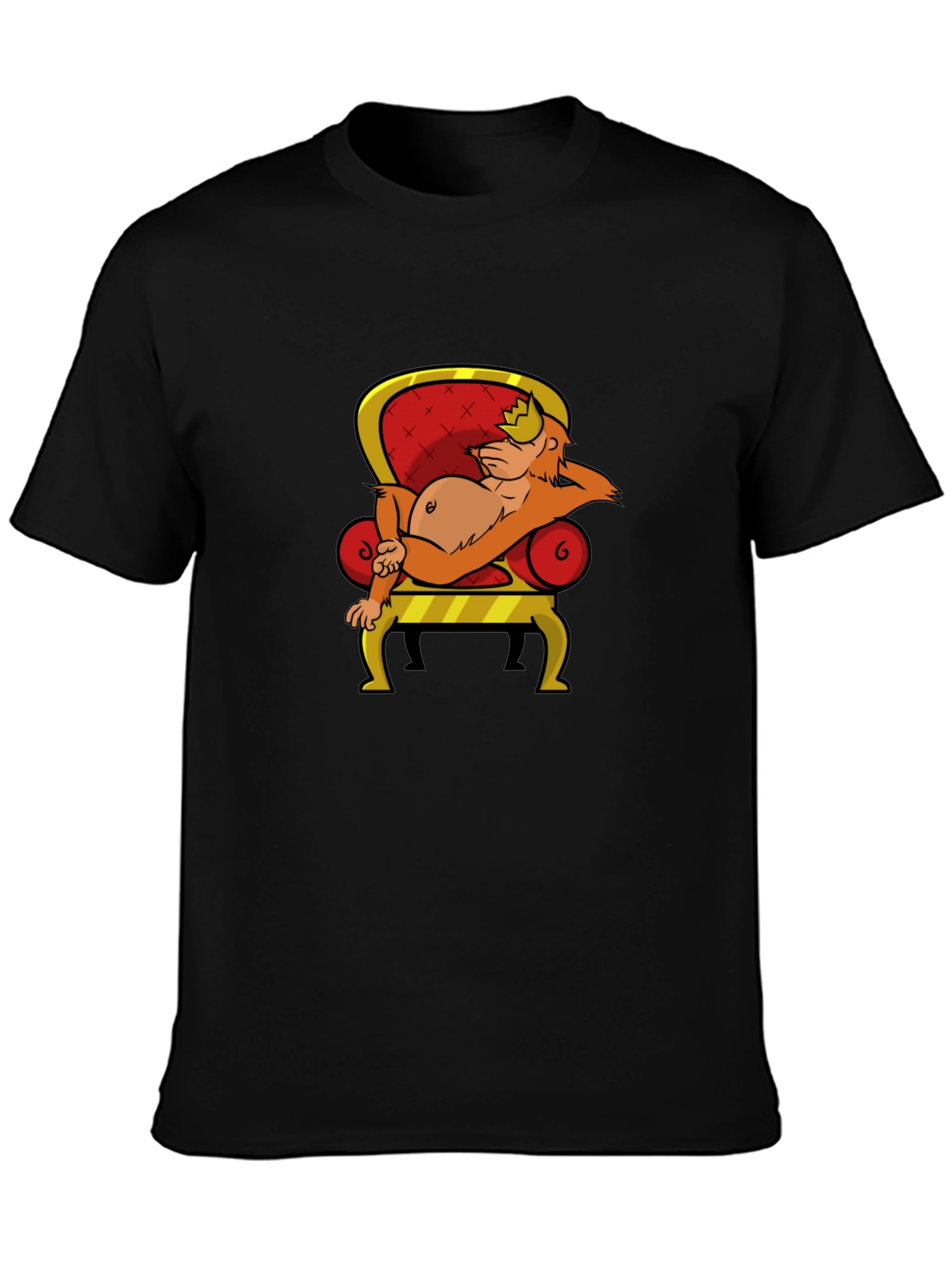 King Kong Cartoon T-Shirt - Black
