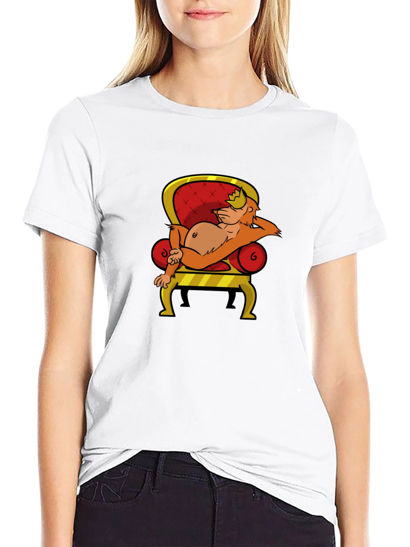 King Kong Cartoon T-Shirt - Black