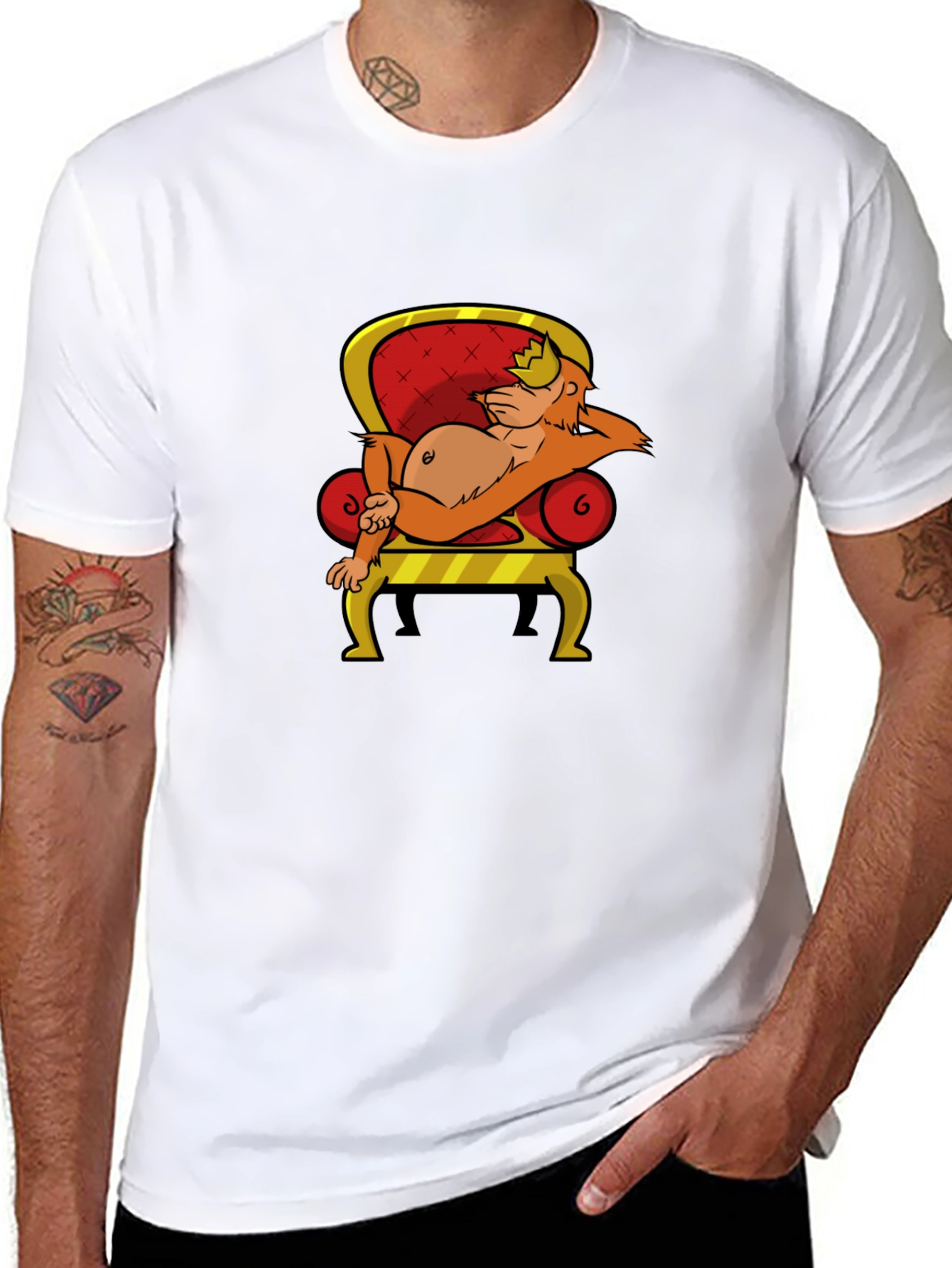 King Kong Cartoon T-Shirt - Black