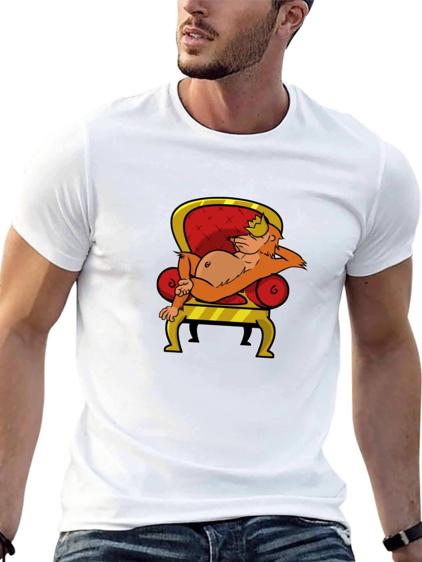 King Kong Cartoon T-Shirt - Black