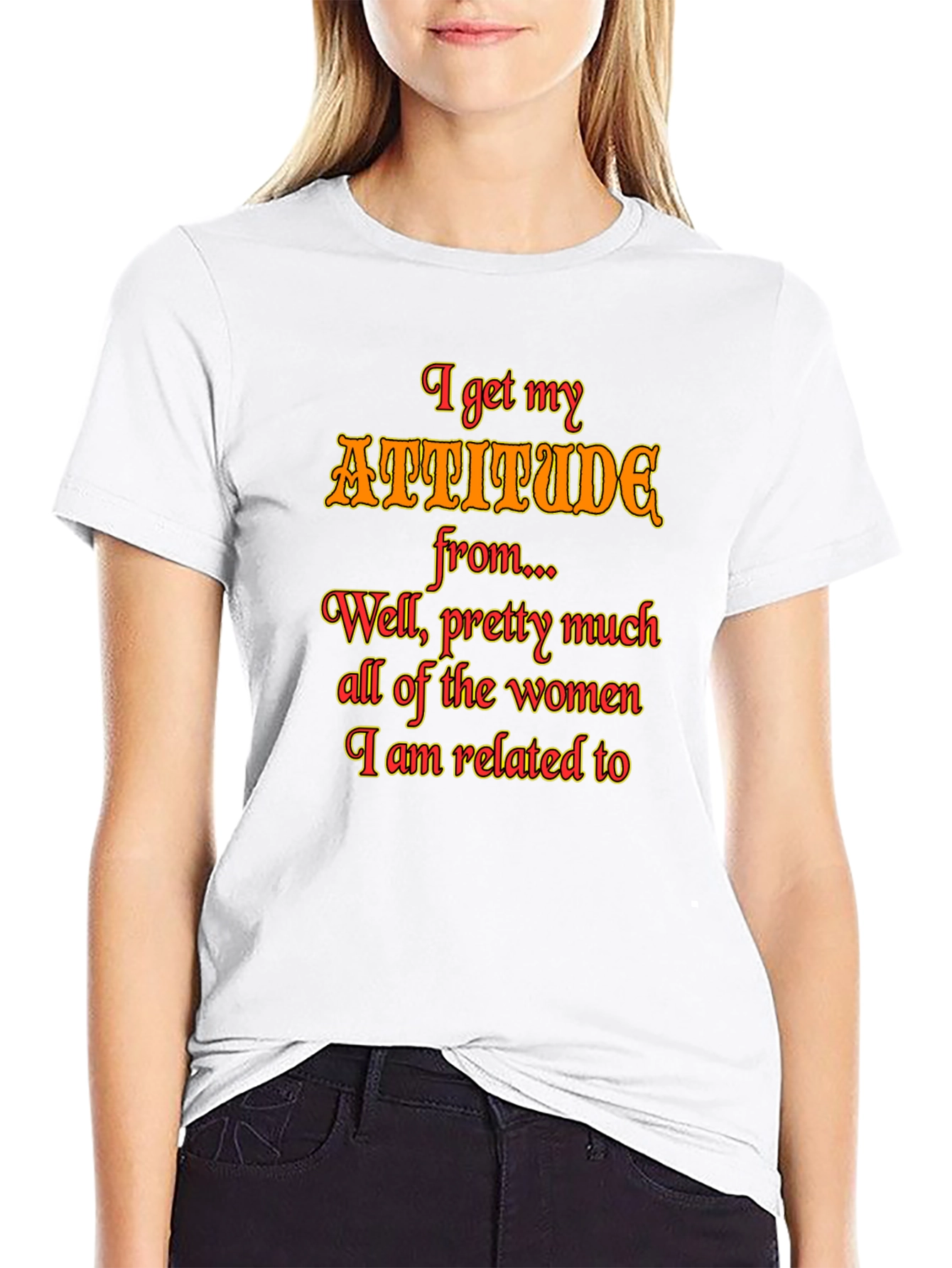 Attitude Women Graphic T-Shirt