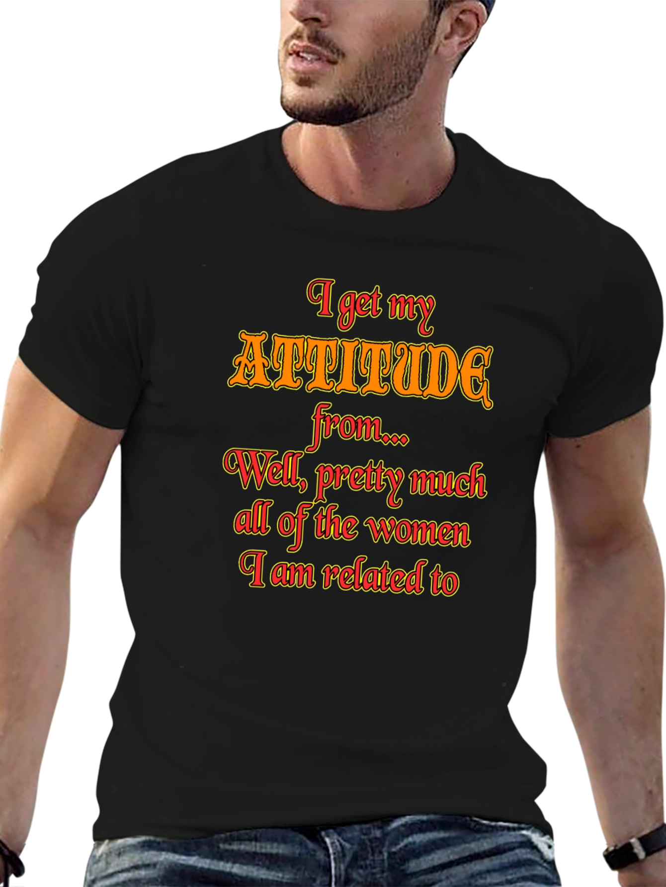 Attitude Women Graphic T-Shirt