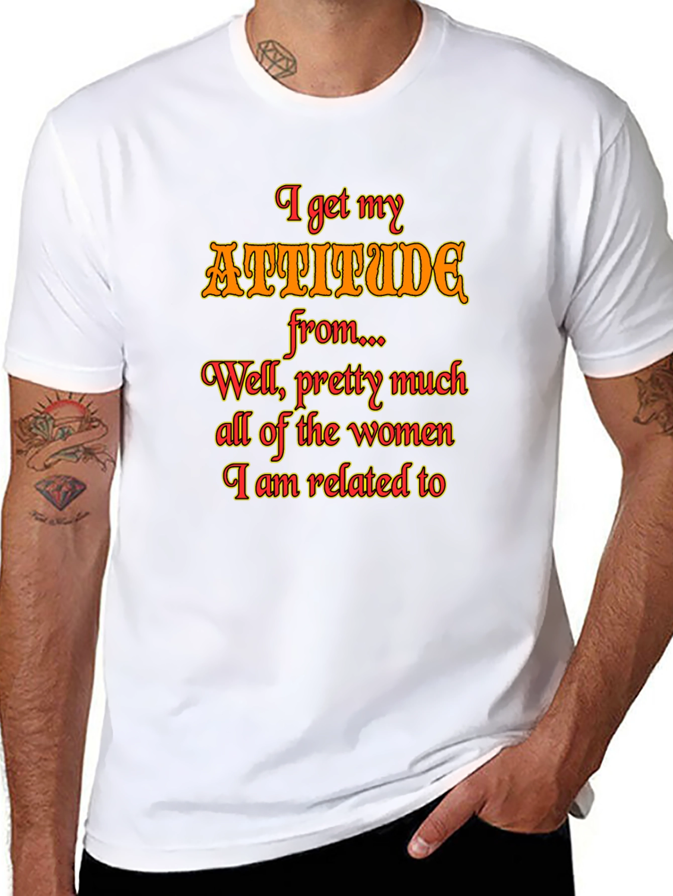 Attitude Women Graphic T-Shirt