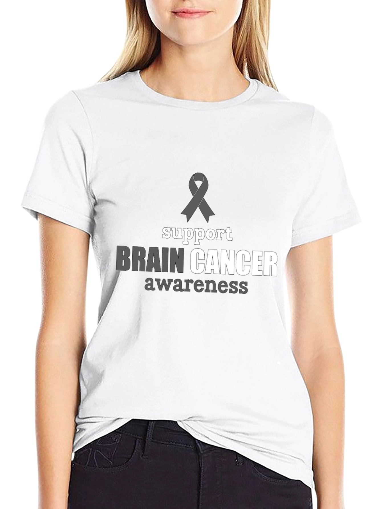 Brain Cancer Awareness Support T-Shirt
