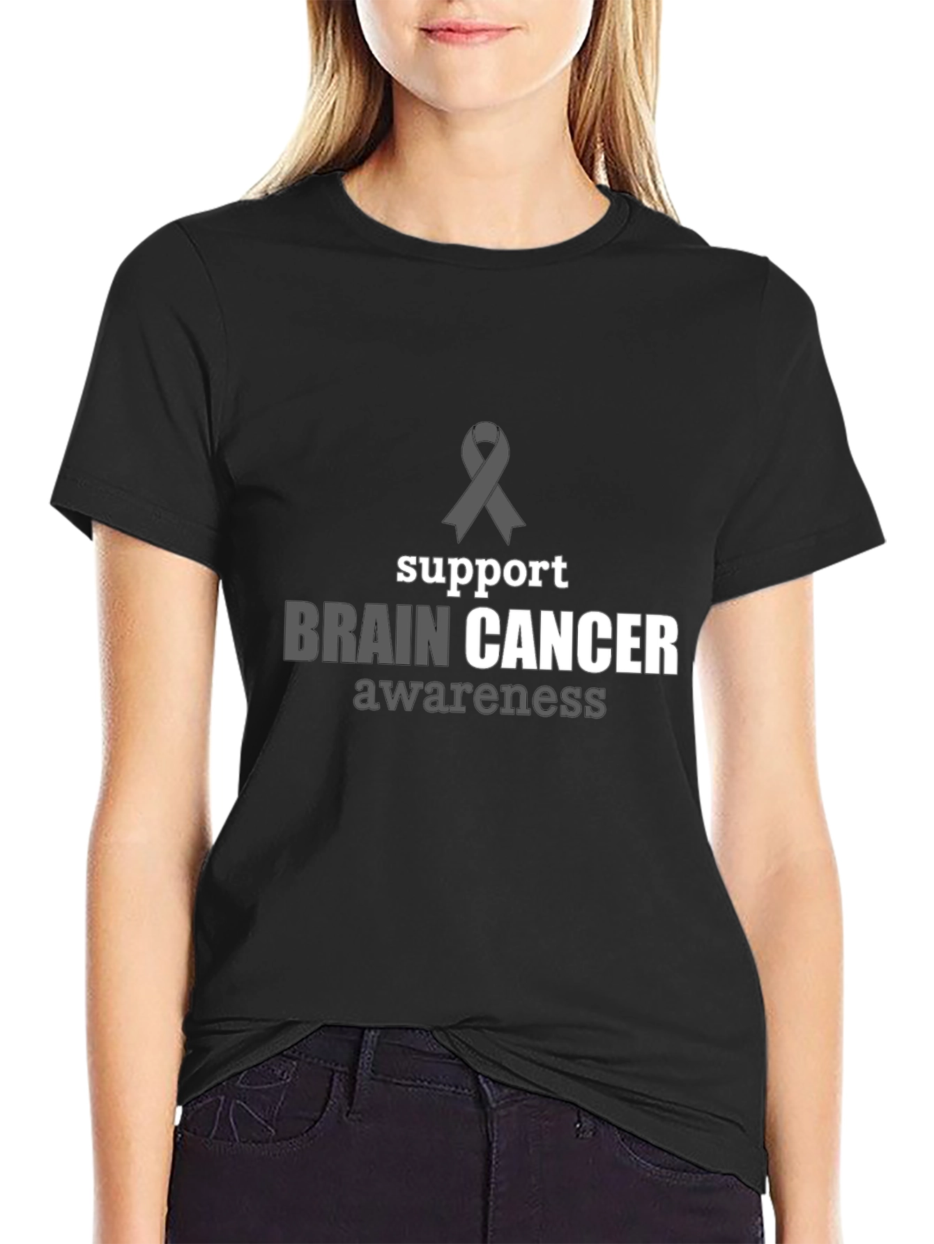 Brain Cancer Awareness Support T-Shirt
