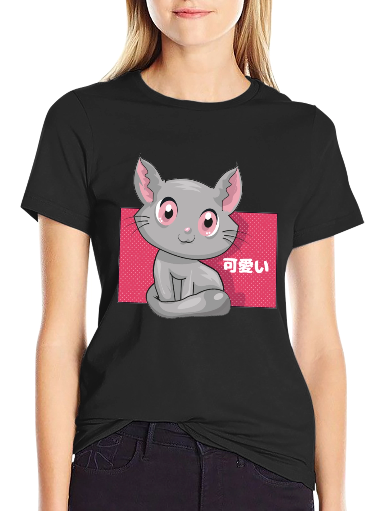 Kawaii Cat T-Shirt - Cute Anime Style
