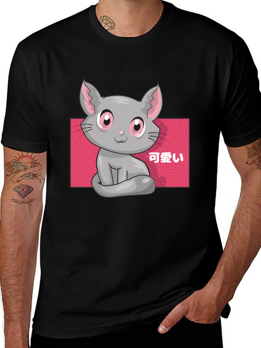 Kawaii Cat T-Shirt - Cute Anime Style