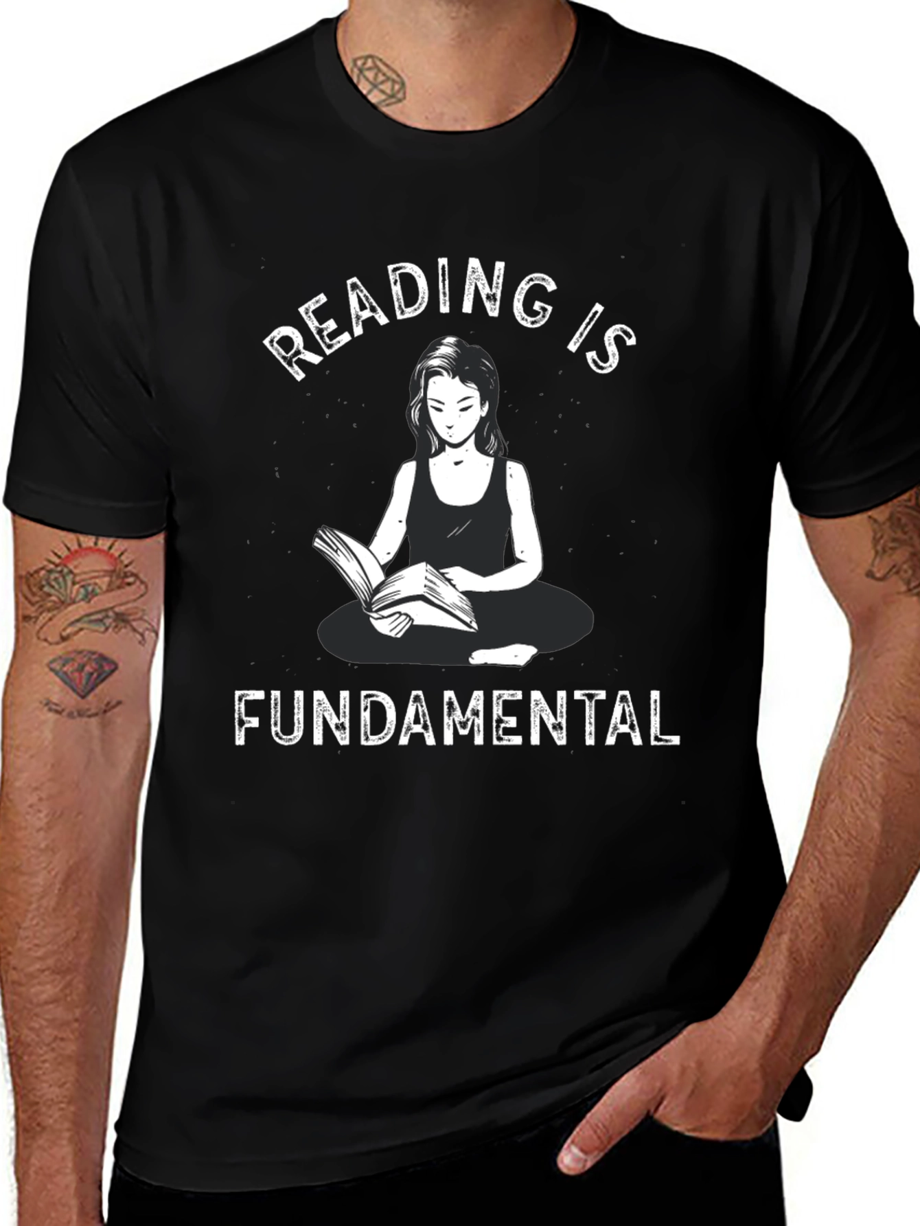 Reading is Fundamental Black T-Shirt