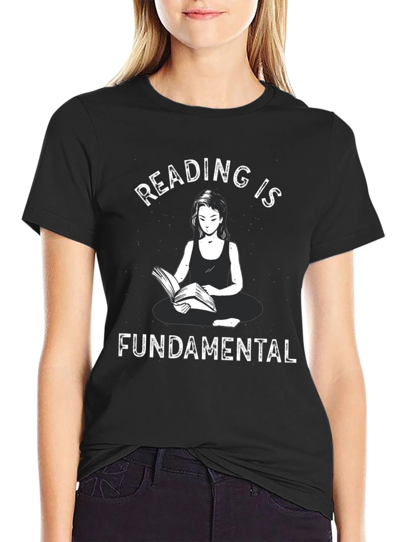 Reading is Fundamental Black T-Shirt