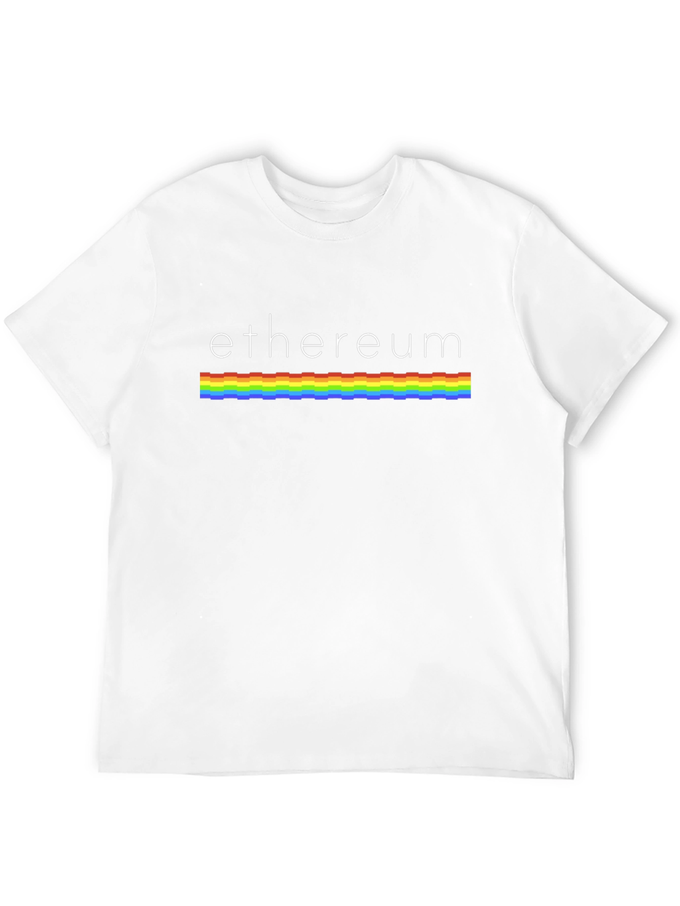 Ethereum Rainbow Stripe Graphic T-Shirt