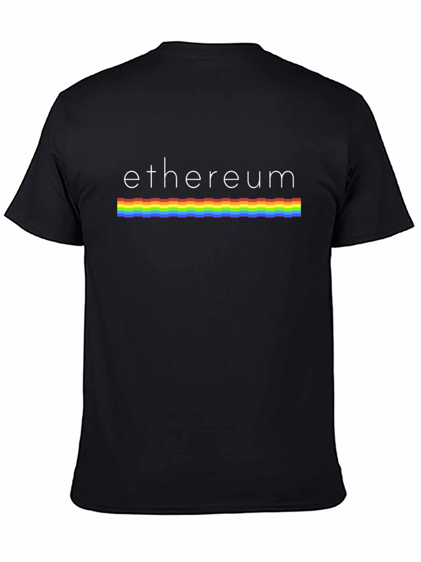 Ethereum Rainbow Stripe Graphic T-Shirt