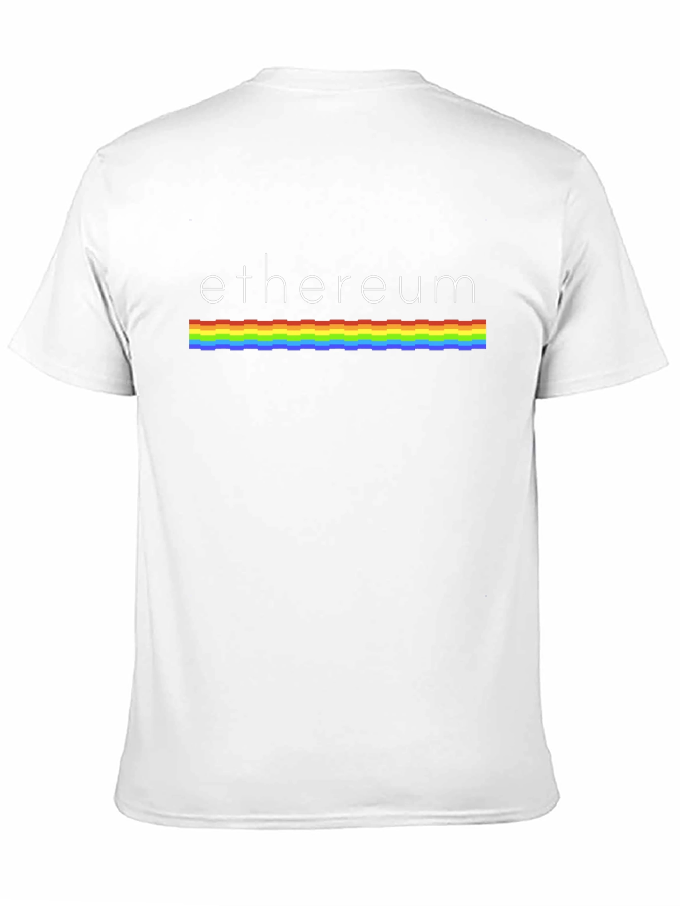 Ethereum Rainbow Stripe Graphic T-Shirt