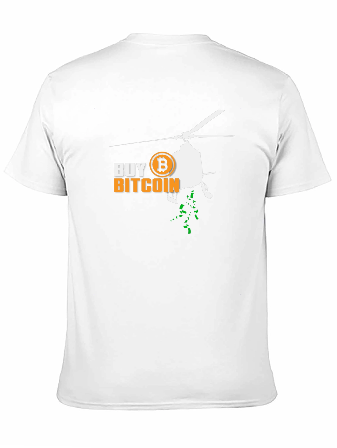 Buy Bitcoin Helicopter T-Shirt Crypto Black Tee