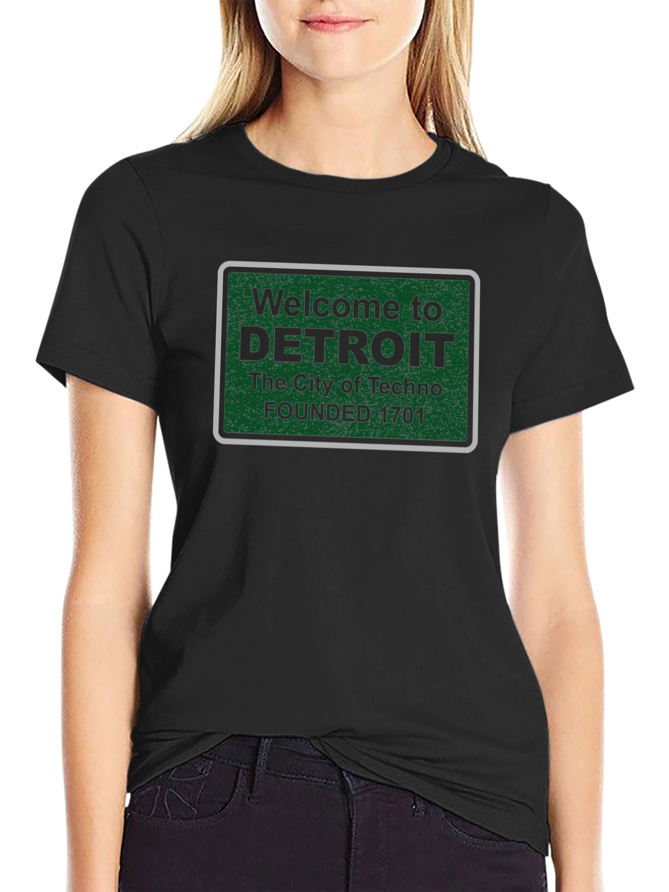 Detroit City of Techno Graphic T-Shirt