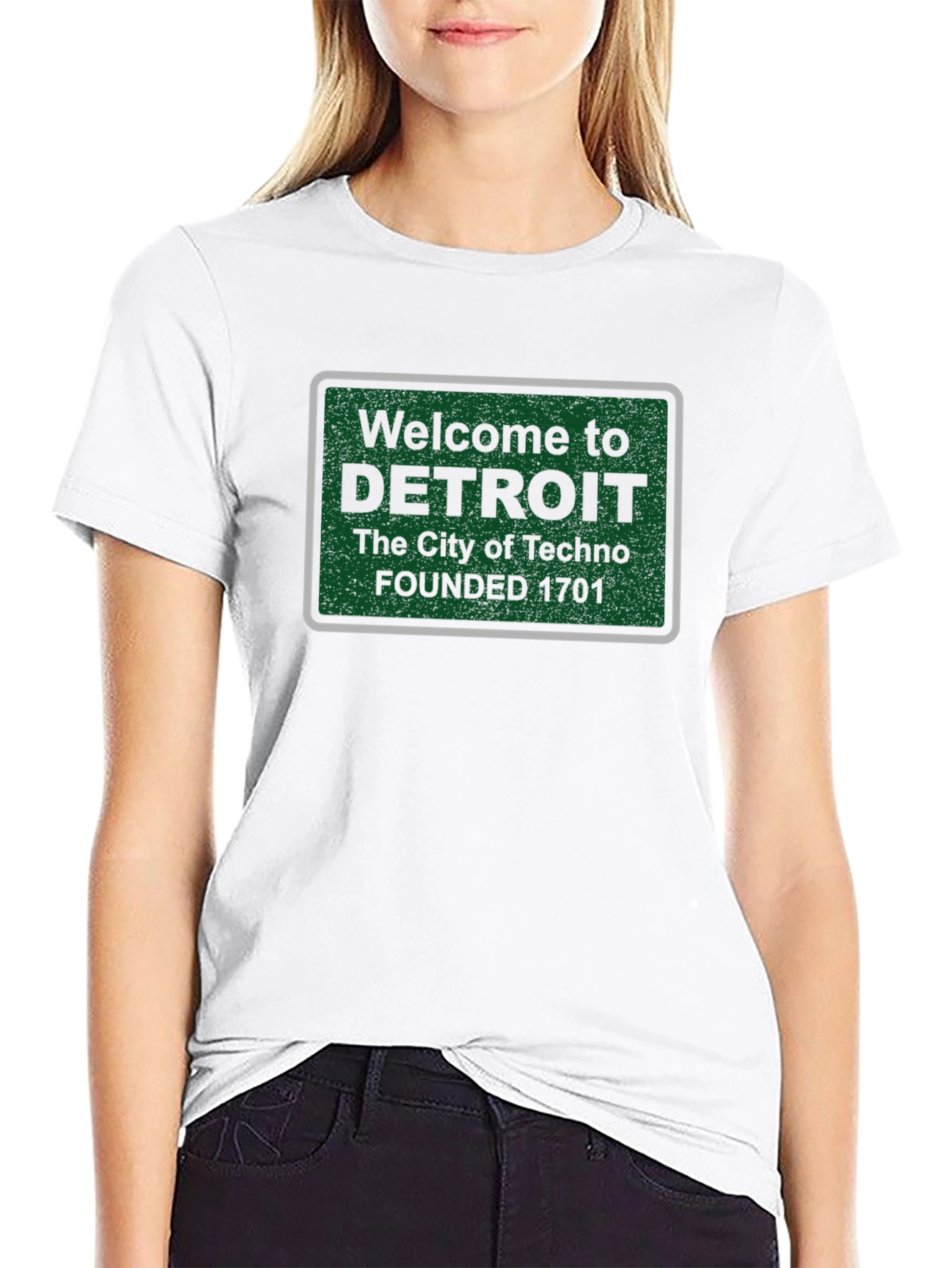 Detroit City of Techno Graphic T-Shirt