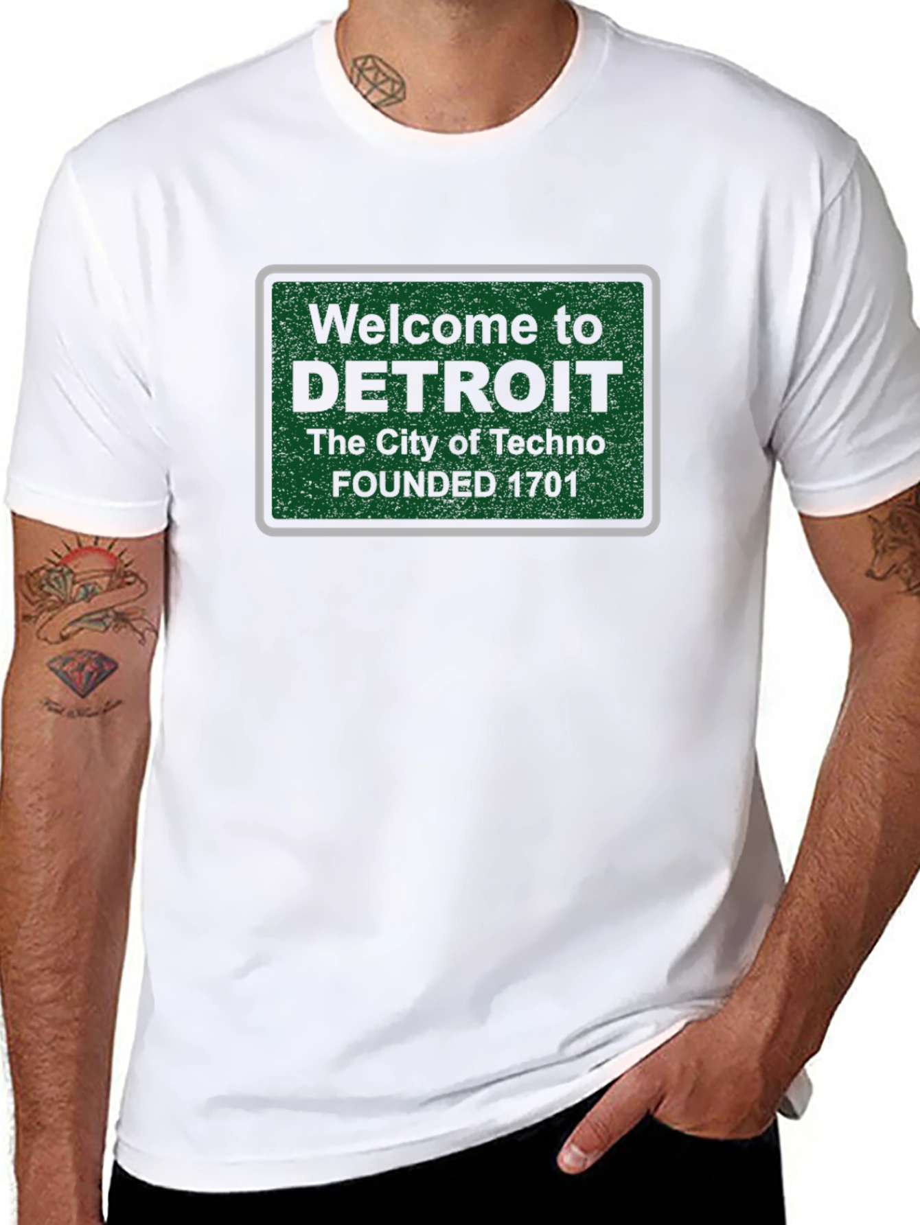 Detroit City of Techno Graphic T-Shirt