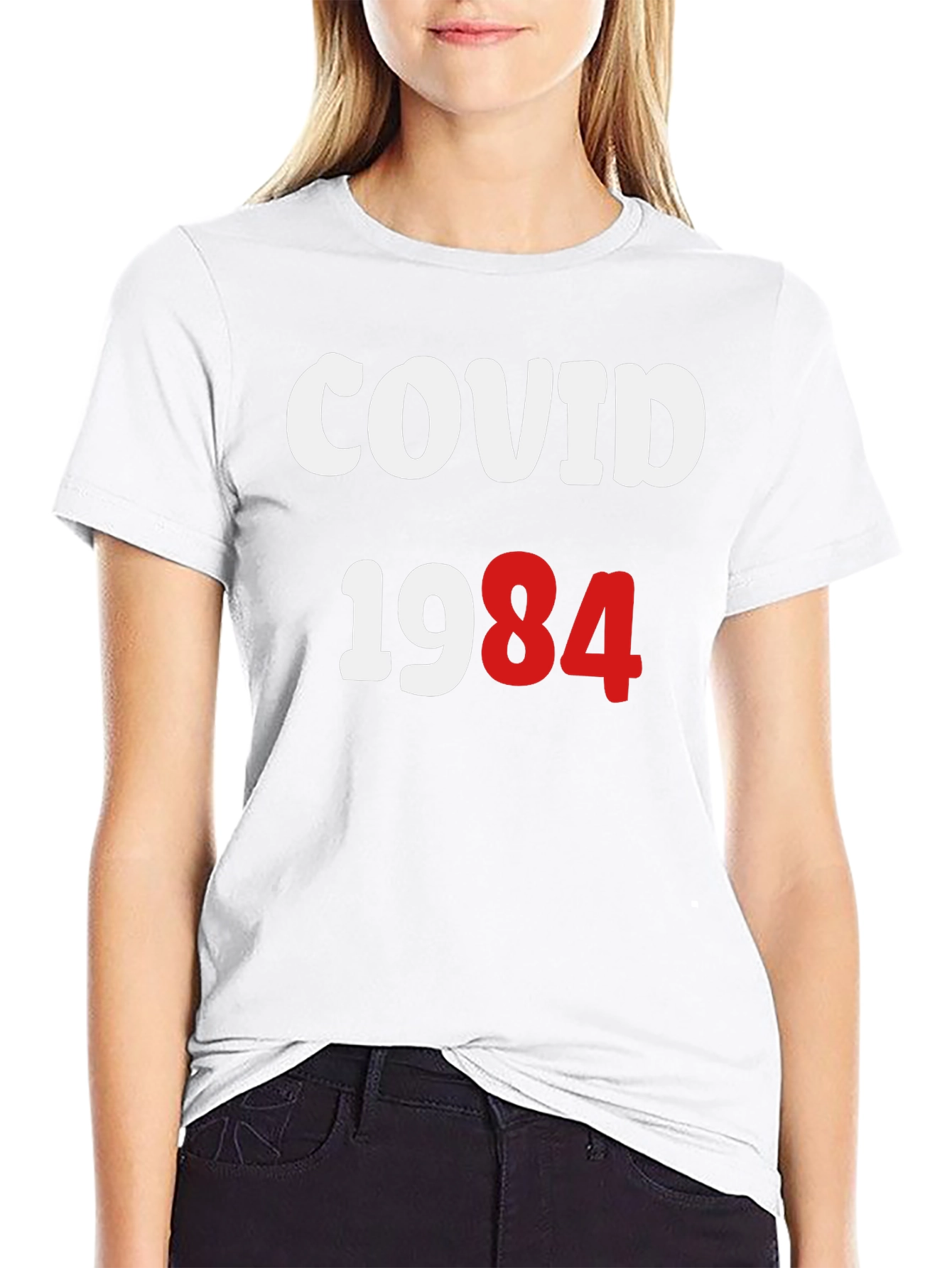 COVID 1984 T-Shirt Bold Statement Tee Classic Fit