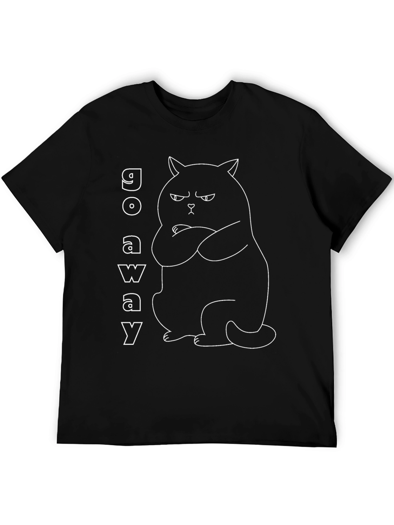 Go Away Grumpy Cat Graphic T-Shirt