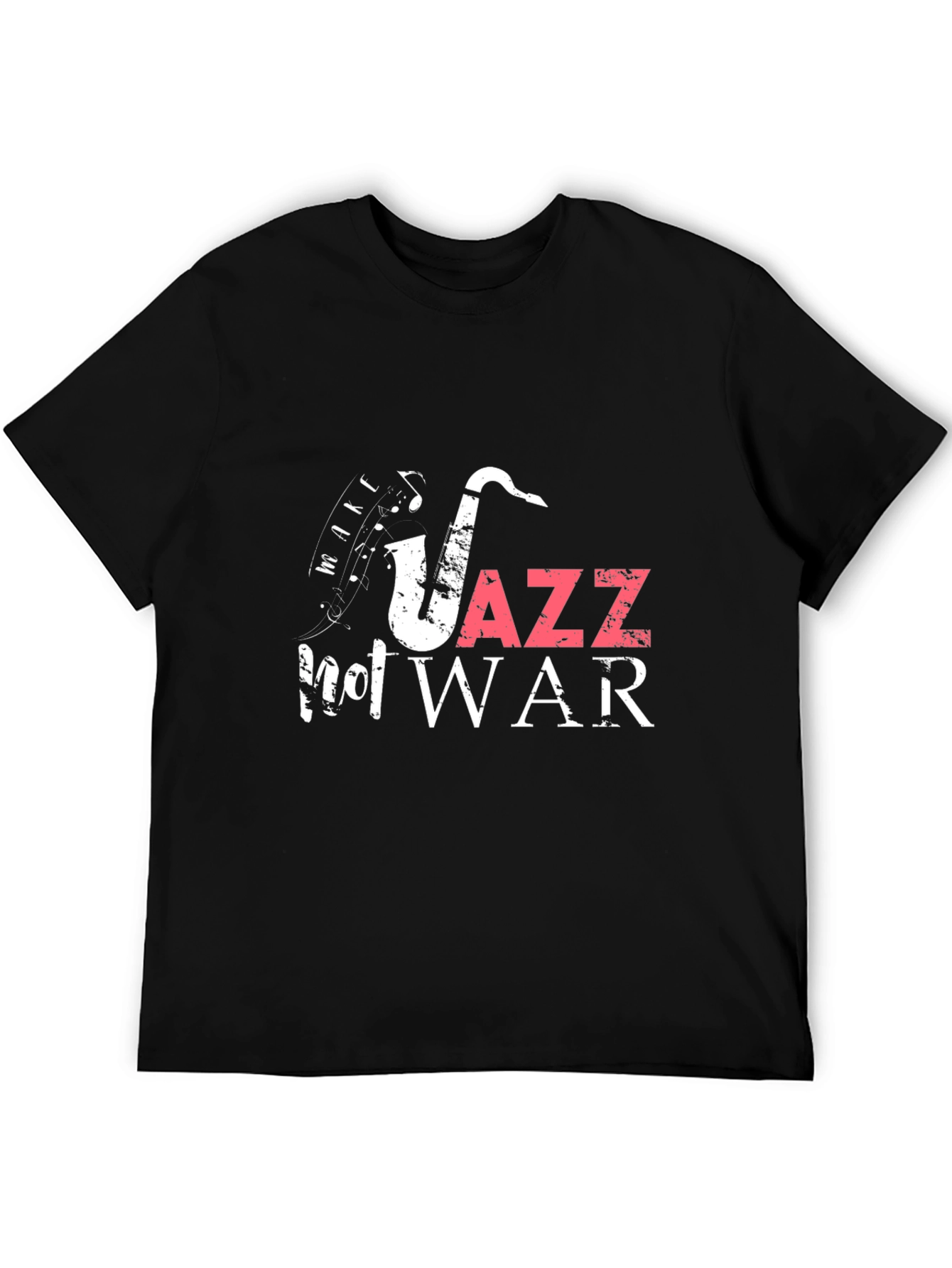 Jazz Not War Black Graphic Tee