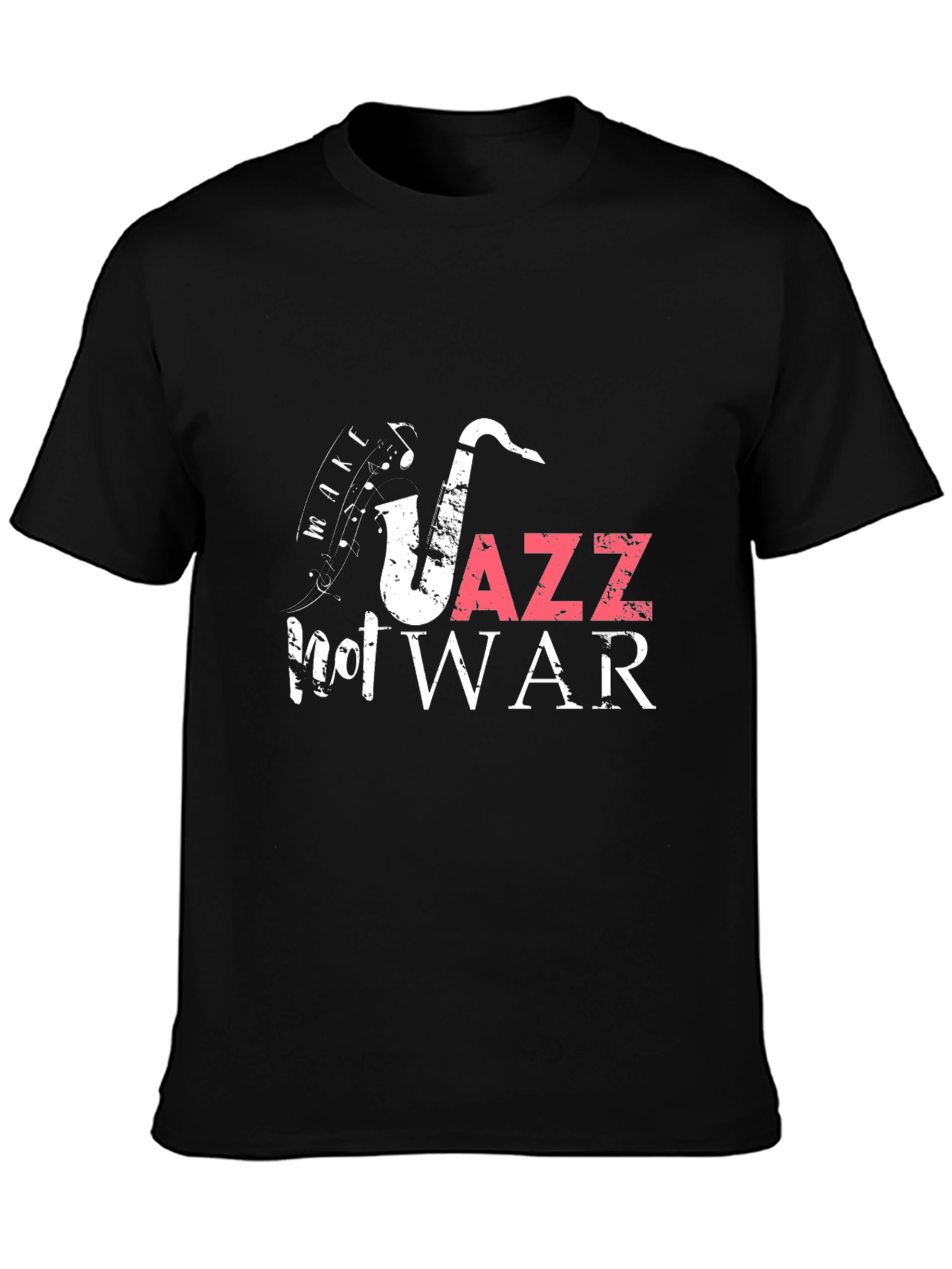 Jazz Not War Black Graphic Tee