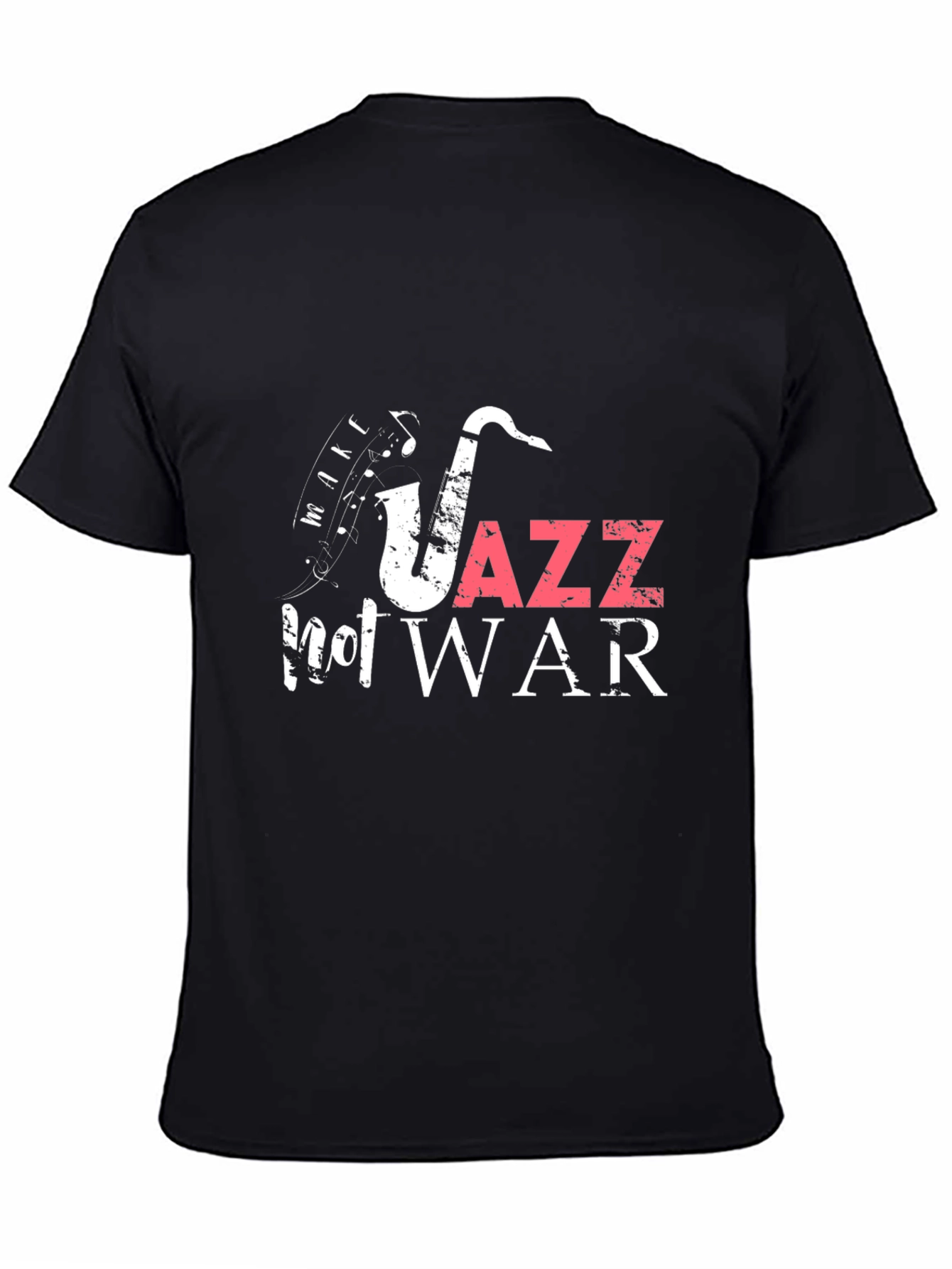 Jazz Not War Black Graphic Tee