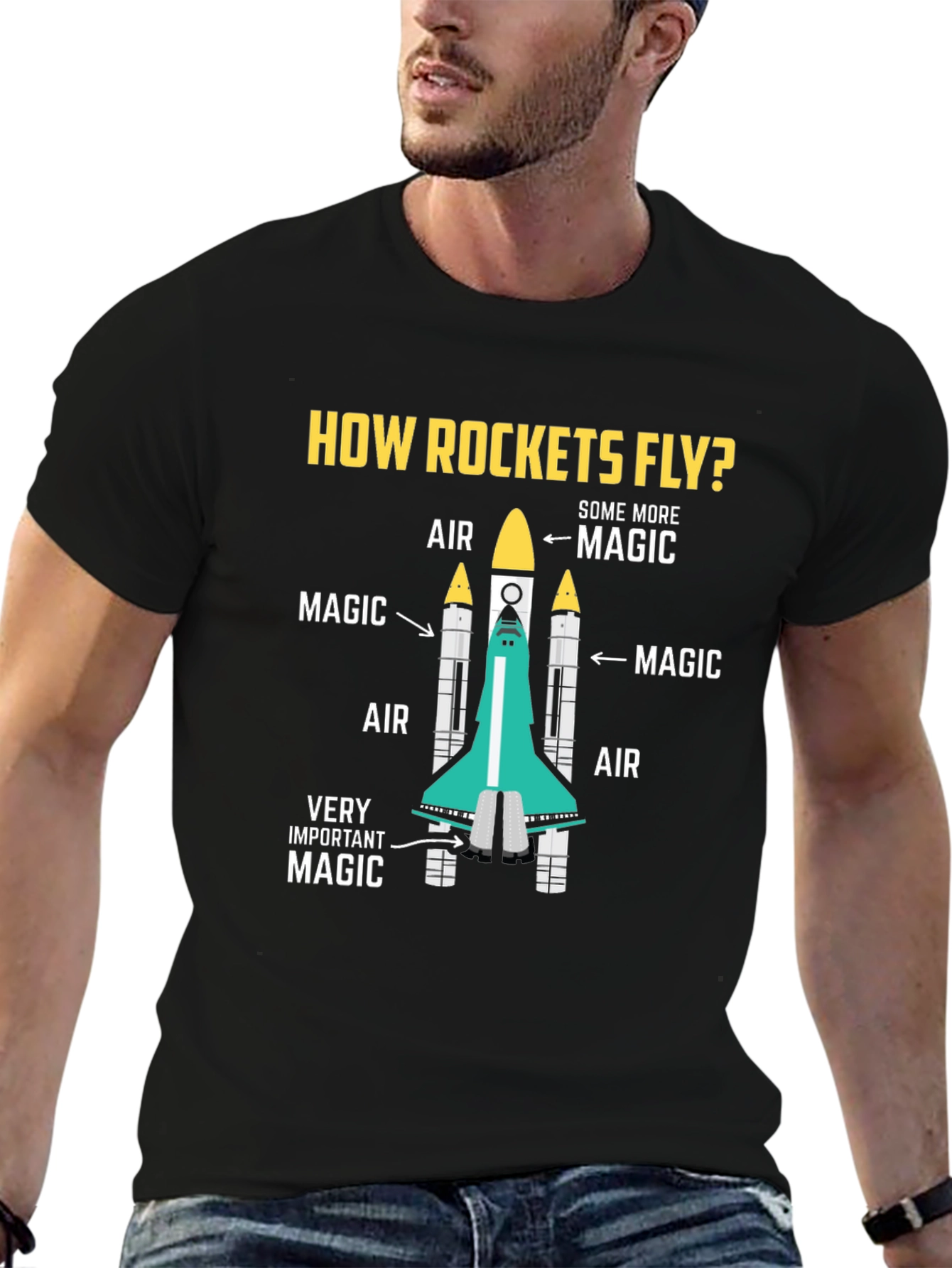 How Rockets Fly T-Shirt - Magic Science Tee