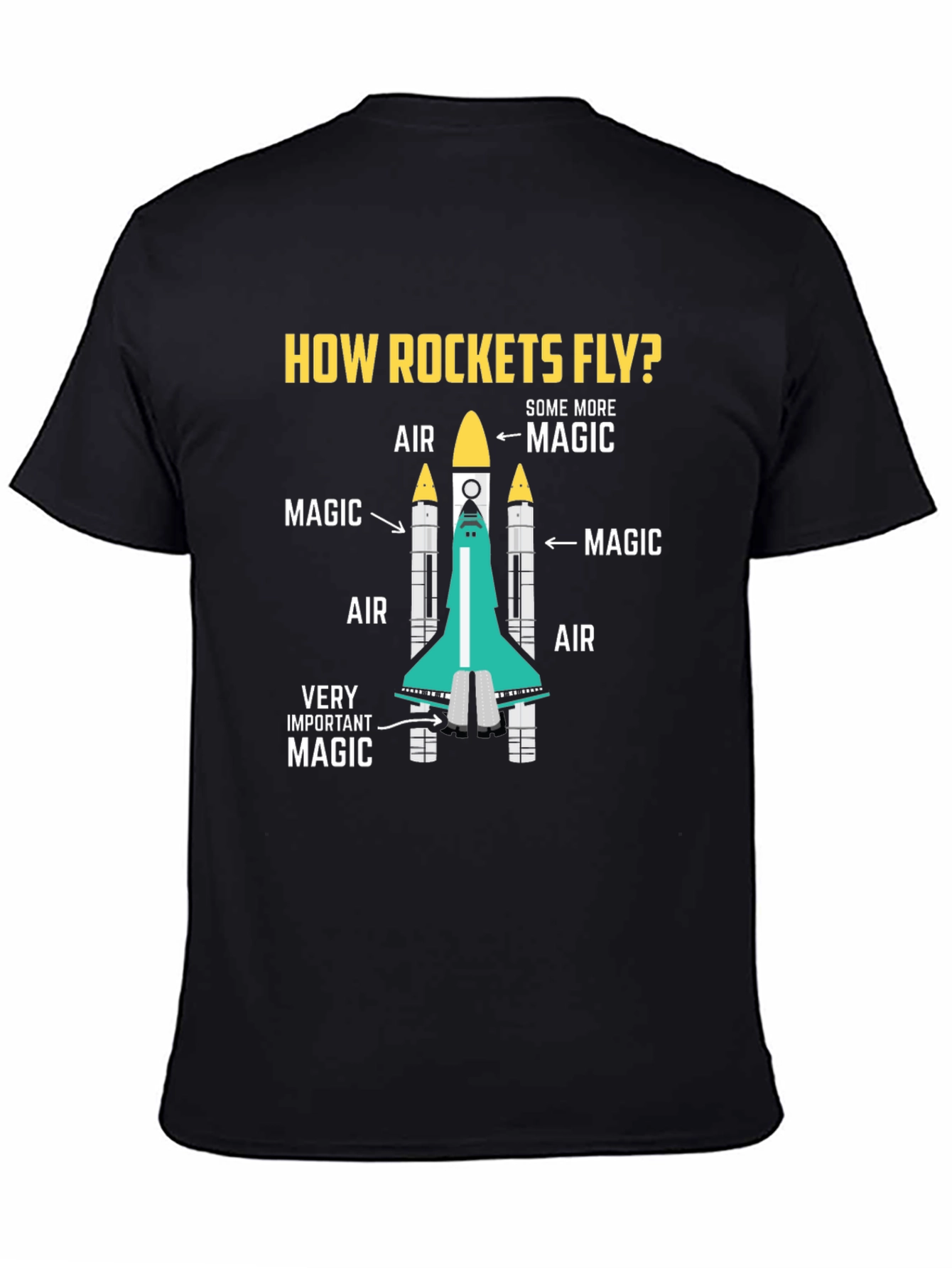 How Rockets Fly T-Shirt - Magic Science Tee